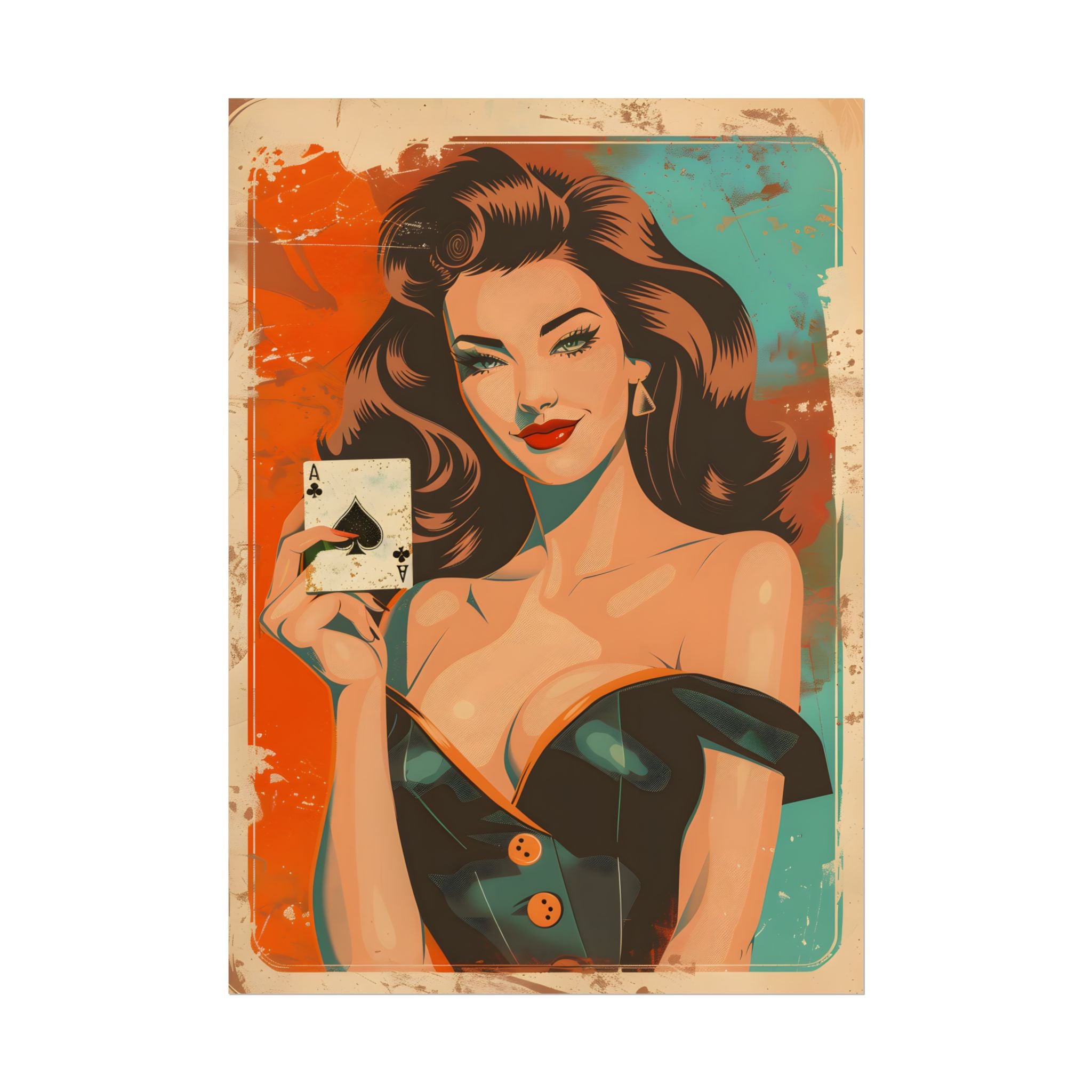 vintage-pin-up-girl-poster-print-ace-of-spades-playing-card-poster-wall-art-retro-pinup-poster-pin-up-illustration-wall-decor