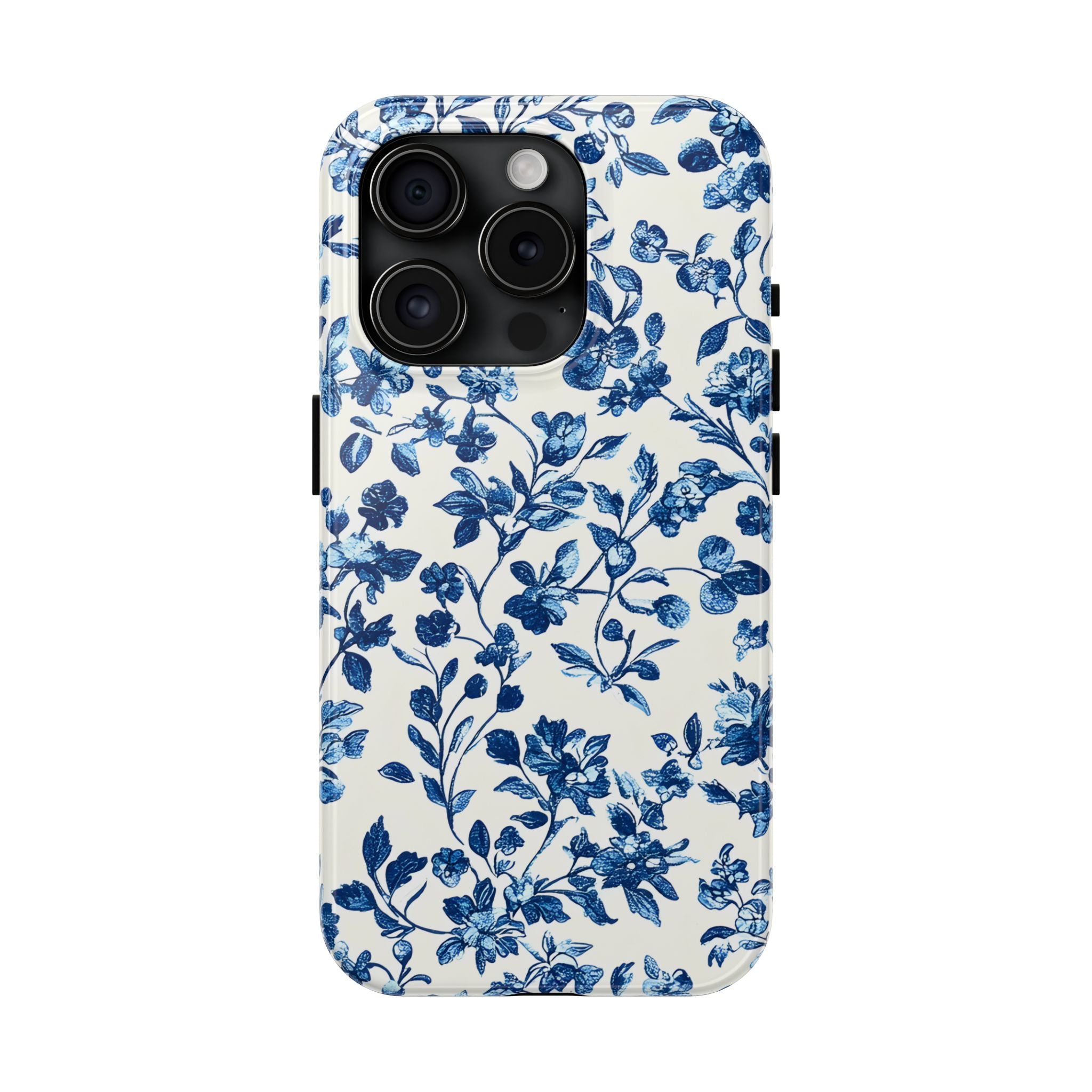 french-toile-floral-tough-phone-case-blue-phone-cover-protective-iphone-case-hard-shell-cellphone-case-vintage-design-phone-c
