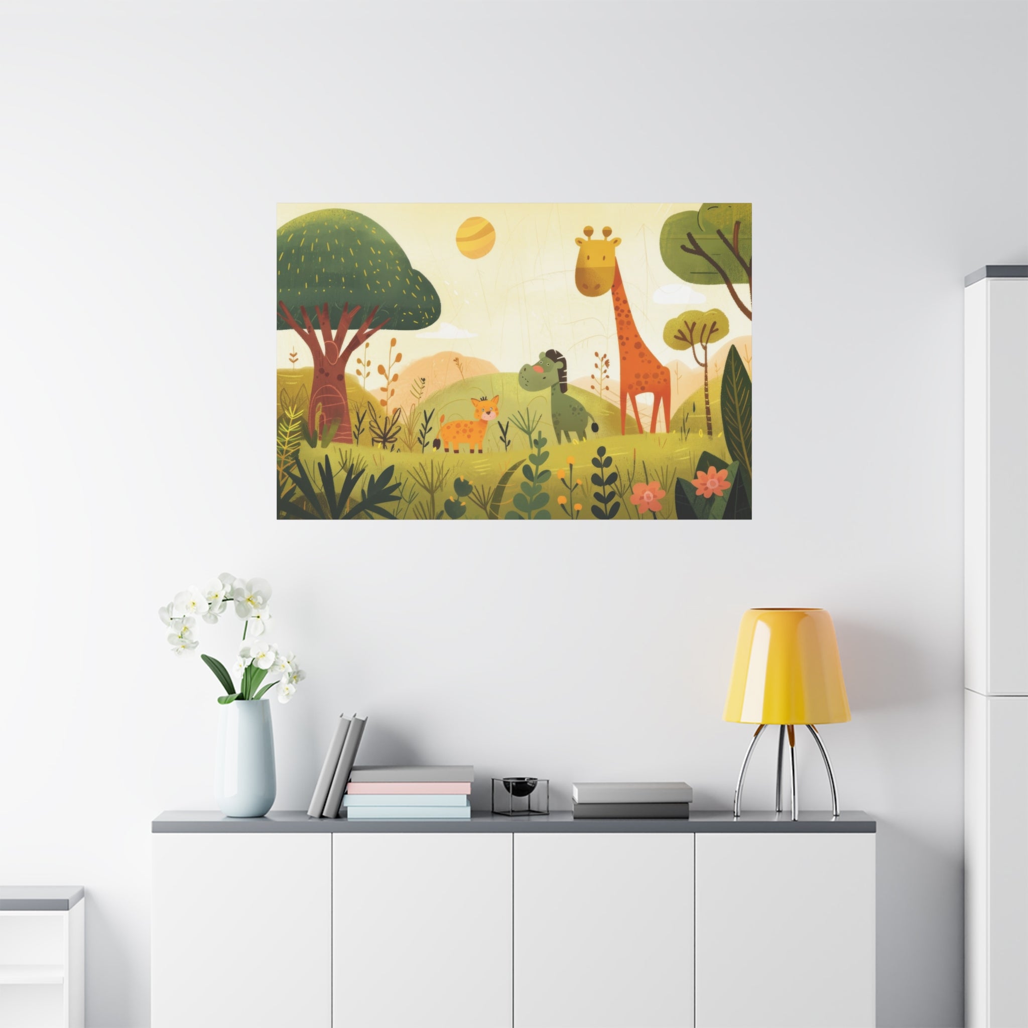 canvas-wall-art-safari-nursery-decor-baby-animals-print-stretched-matte-canvas-nursery-art-cute-animals-decoration-baby-nurse
