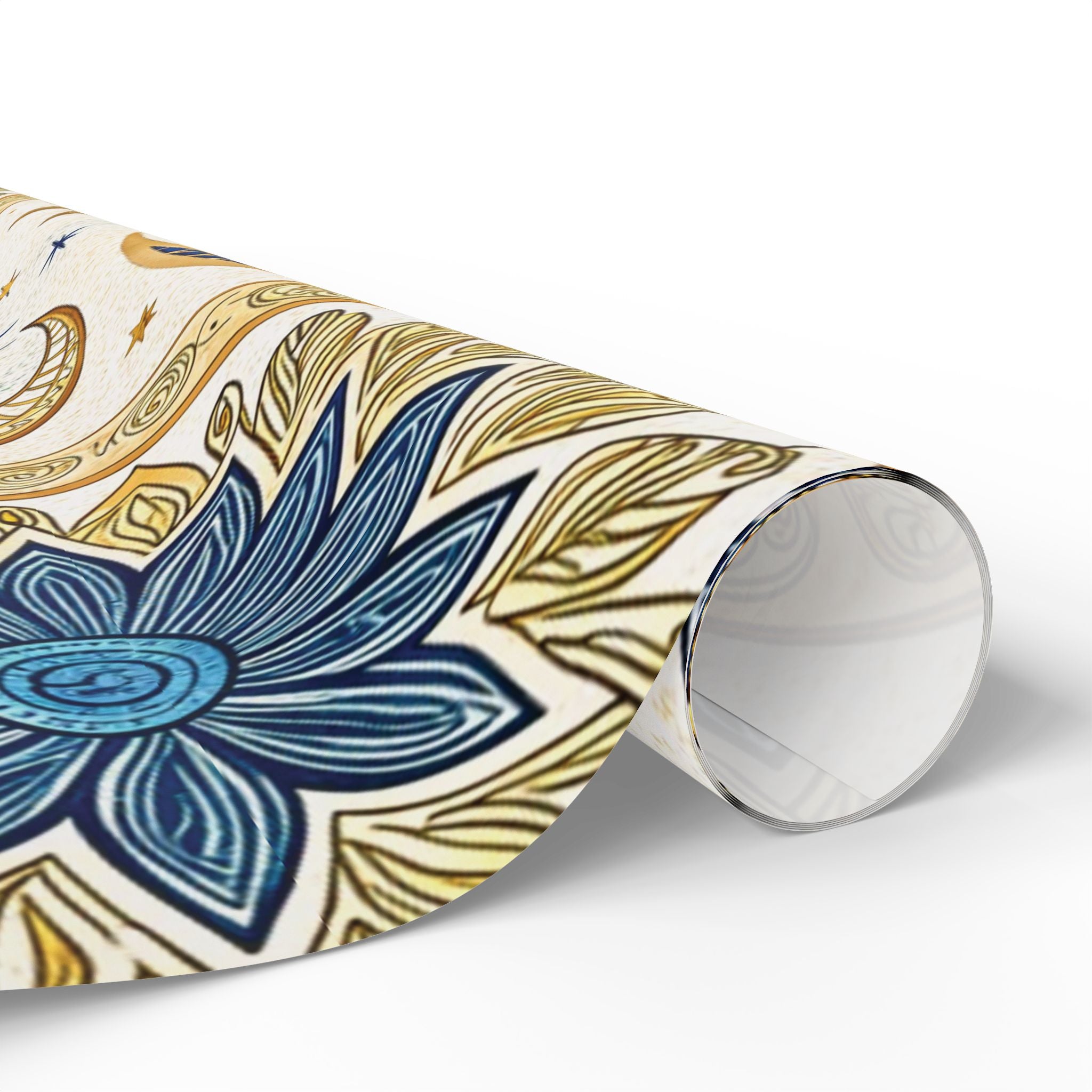 ramadan-night-wrapping-papers-islamic-crescent-moon-gift-wrap-mosque-silhouette-eid-holiday-supplies-festive-present-packagin