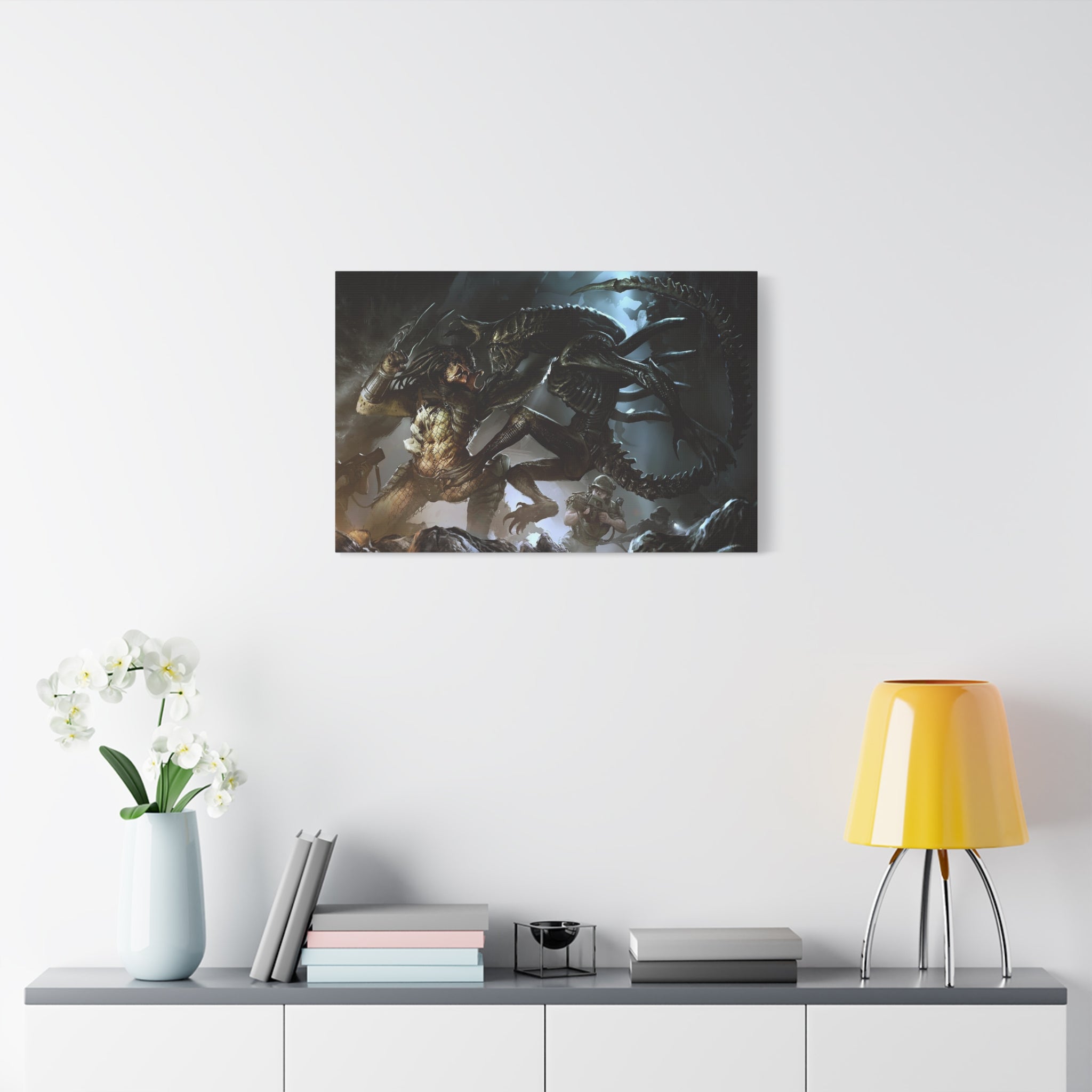 canvas-art-predator-alien-art-xenomorph-matte-canvas-print-stretched-wall-art-1-25-poster-sci-fi-home-decor-1