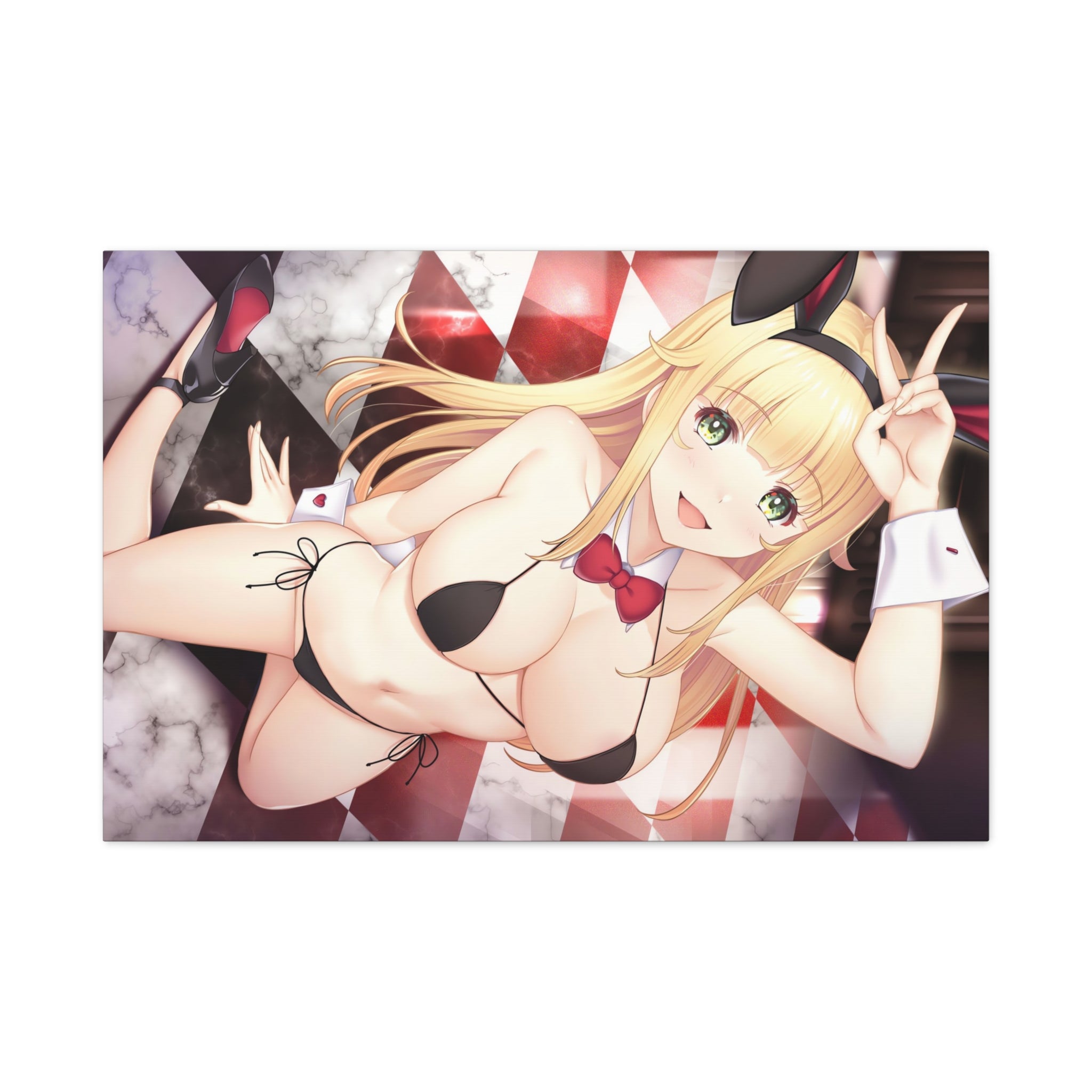 beautiful-sexy-anime-girl-canvas-print-bunny-girl-canvas-wall-art-anime-lover-home-decor-anime-girl-poster-canvas-wall-art