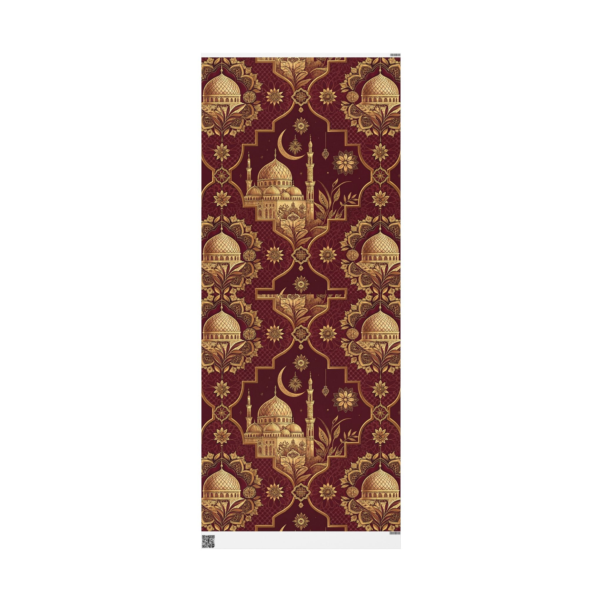 ramadan-night-wrapping-papers-islamic-celestial-gift-wrap-mosque-silhouette-eid-holiday-supplies-festive-present-packaging-re