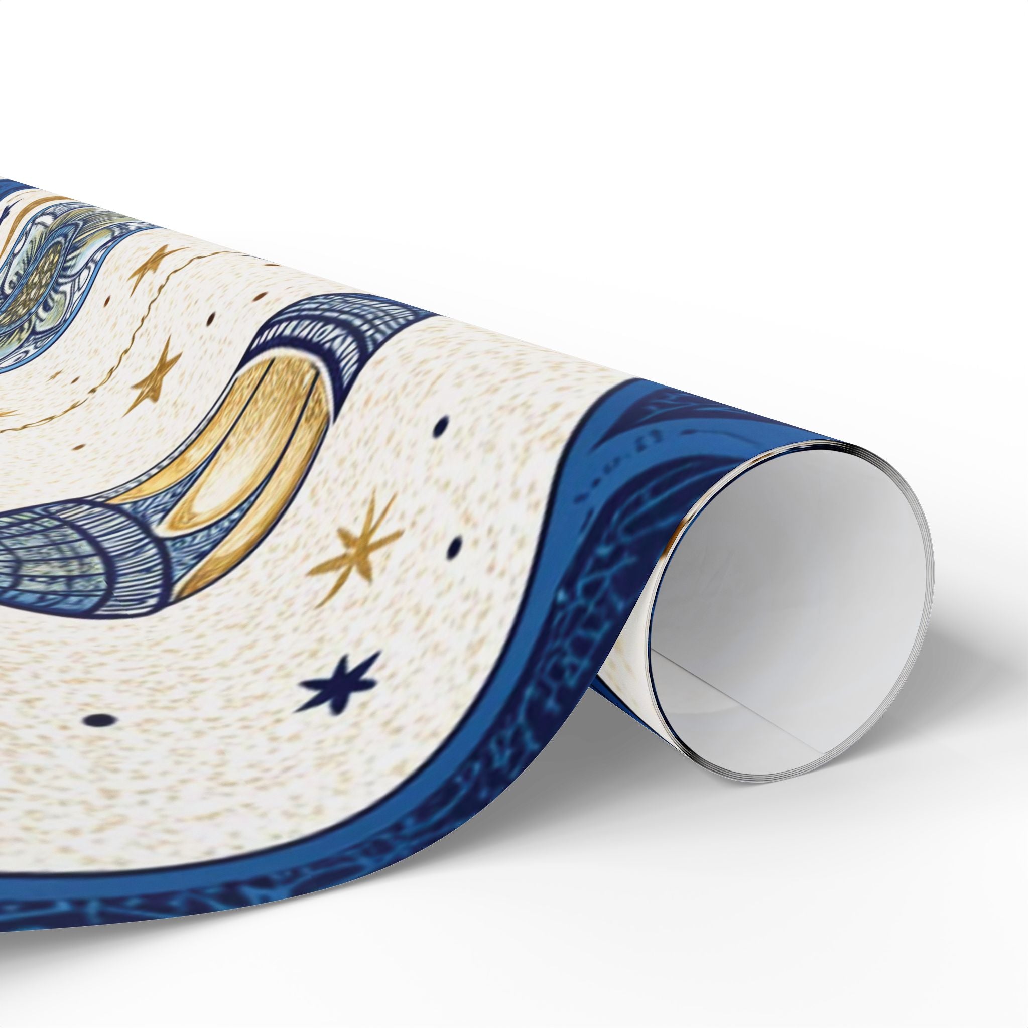 ramadan-night-wrapping-papers-islamic-crescent-moon-gift-wrap-mosque-silhouette-eid-holiday-supplies-festive-present-packagin