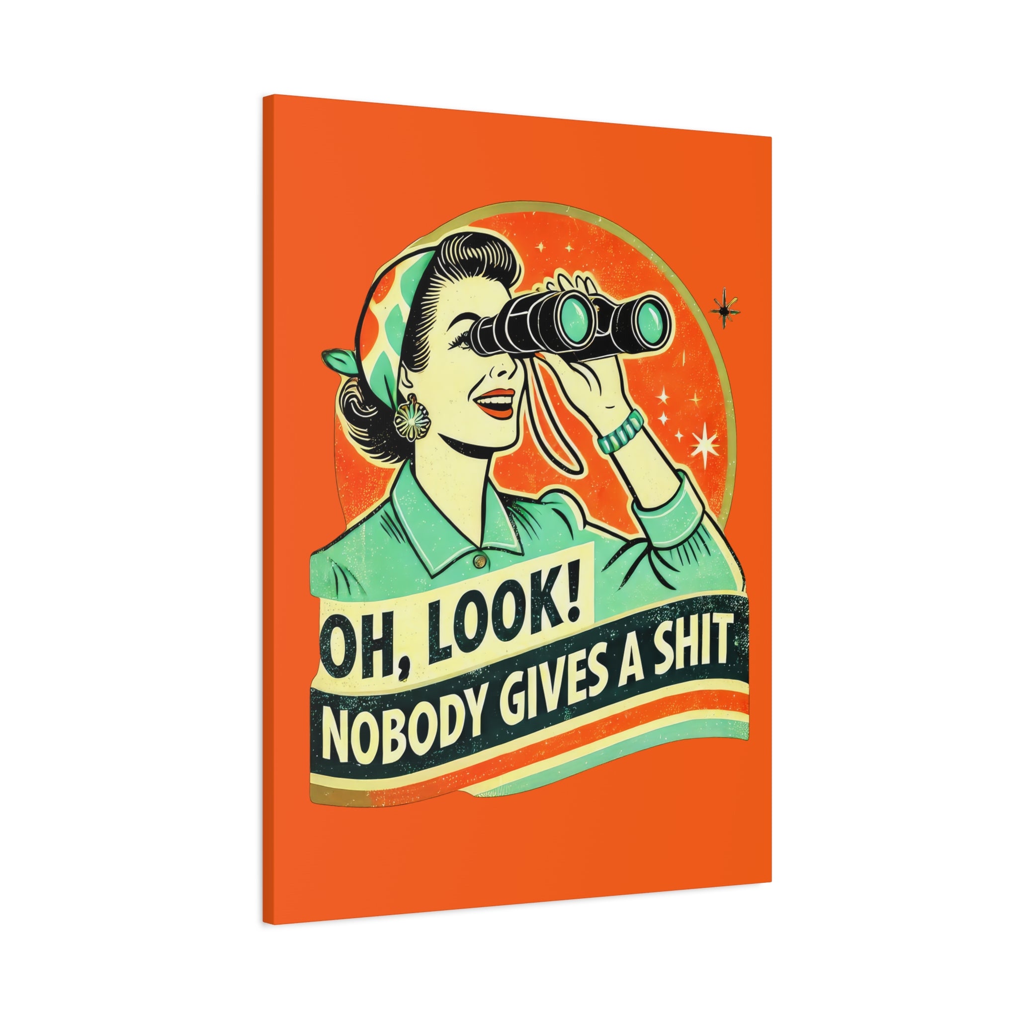 canvas-wall-art-funny-retro-woman-humorous-home-decor-matte-stretched-print-gift-for-her-vintage-style-poster-unique-wall