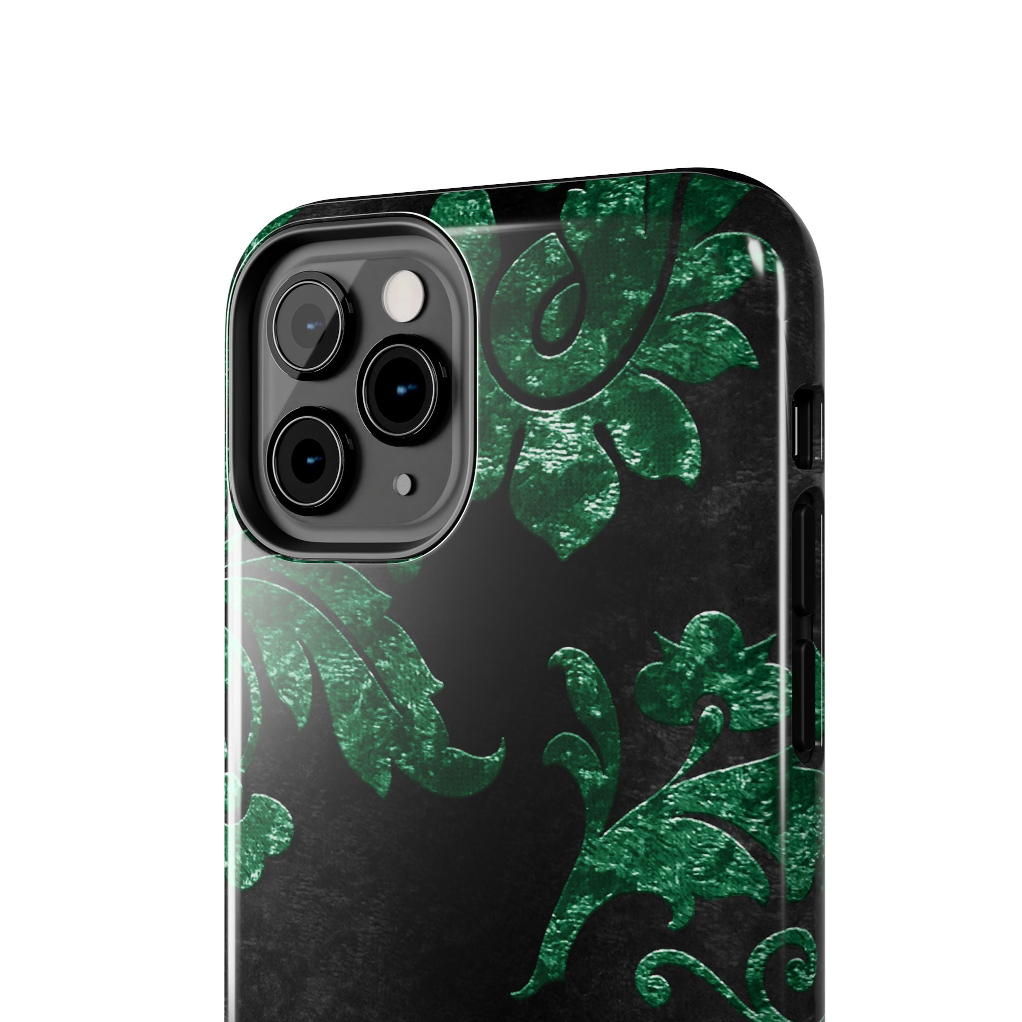 embossed-emerald-velvet-tough-iphone-case-protective-iphone-cover-heavy-duty-iphone-case-rugged-phone-case-durable-smartphone
