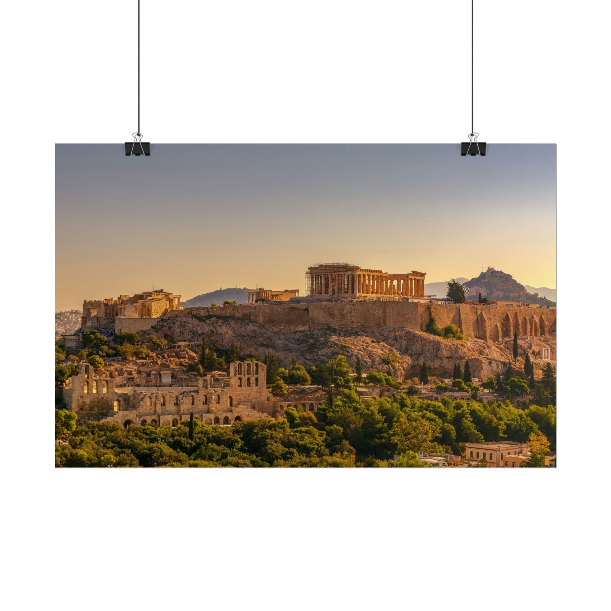 acropolis-panoramic-fine-art-poster-print-greek-wall-art-athens-greece-home-decor-travel-lover-gift-landscape