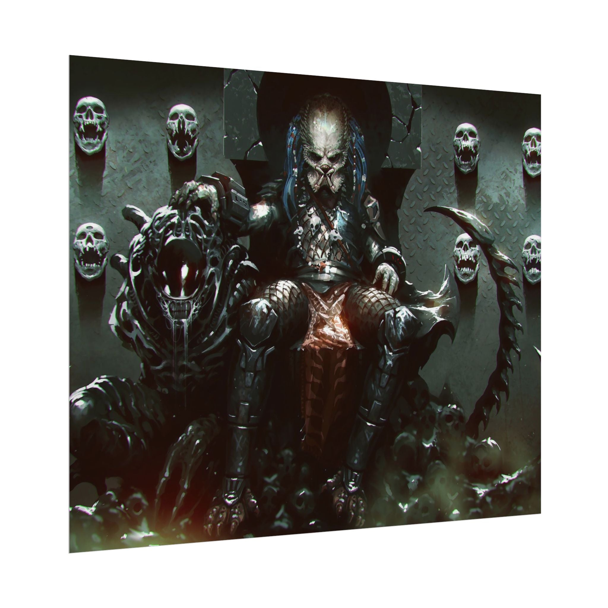predator-alien-poster-art-xenomorph-movie-poster-print-alien-wall-art-sci-fi-home-decor-geek-wall-decor