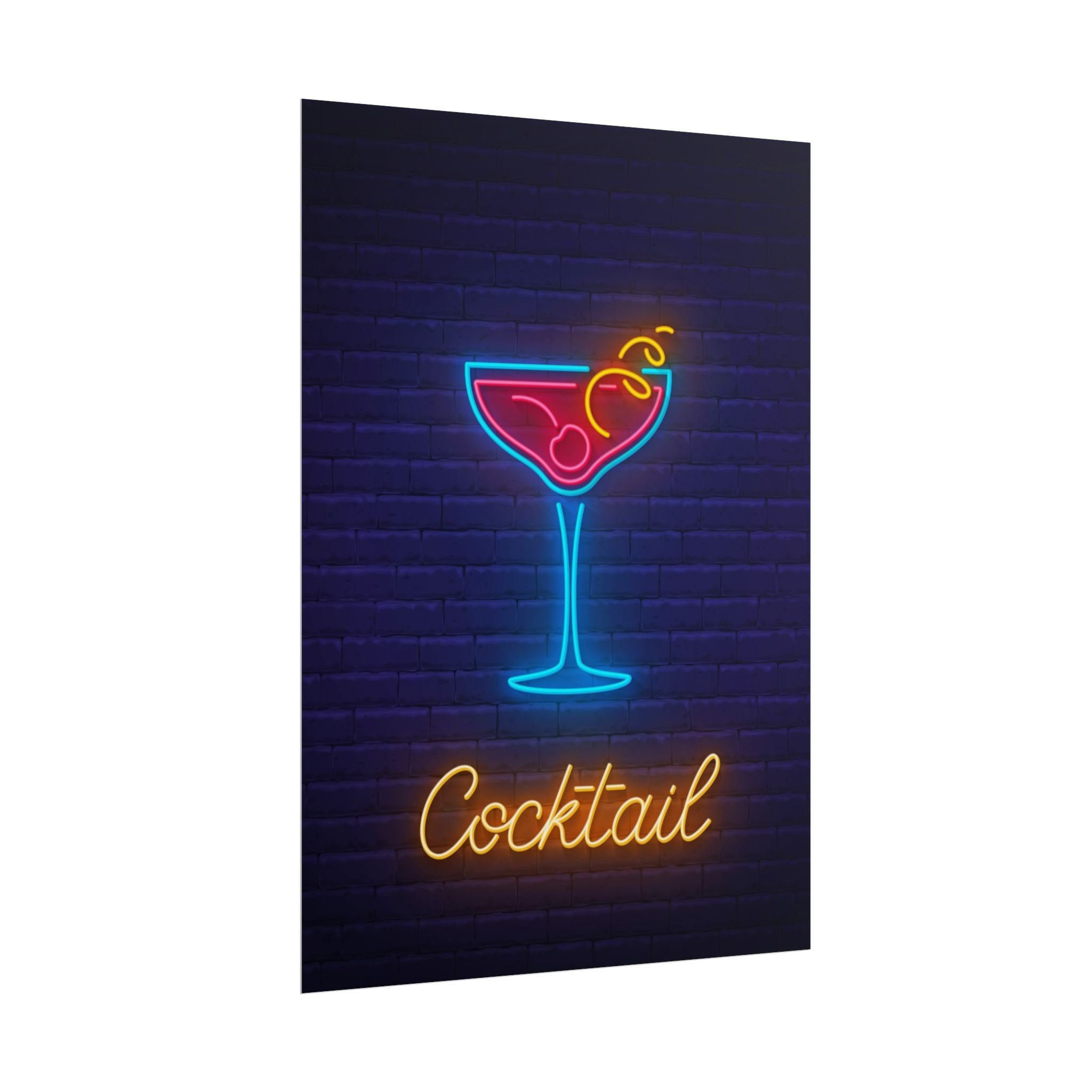 cocktail-neon-martini-poster-wall-art-decor-large-poster-artwork-cocktail-print-bar-decor-kitchen-wall-art