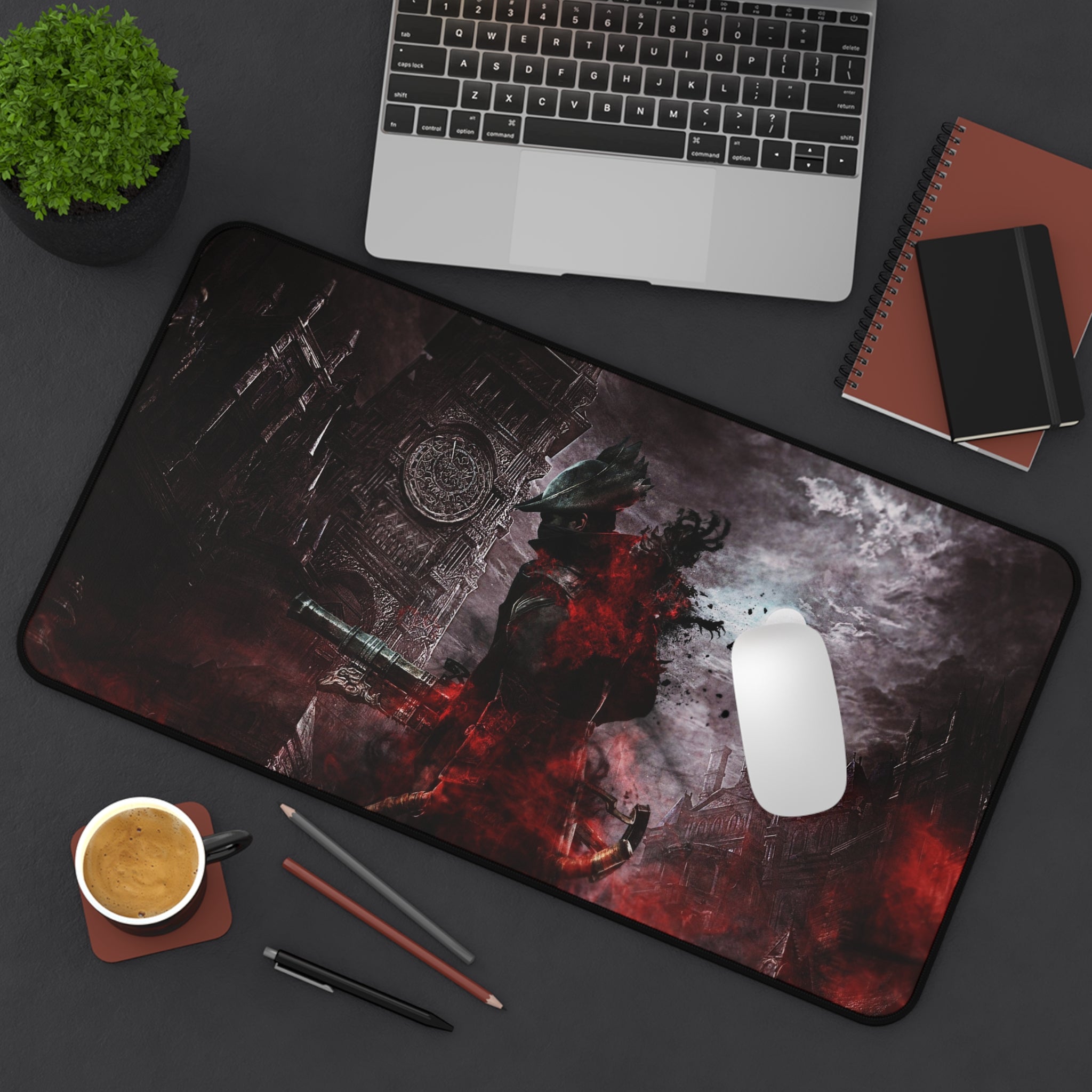 bloodborne-mouse-pad-the-hunter-desk-pad-large-gaming-desk-mat-fantasy-protective-desk-pad