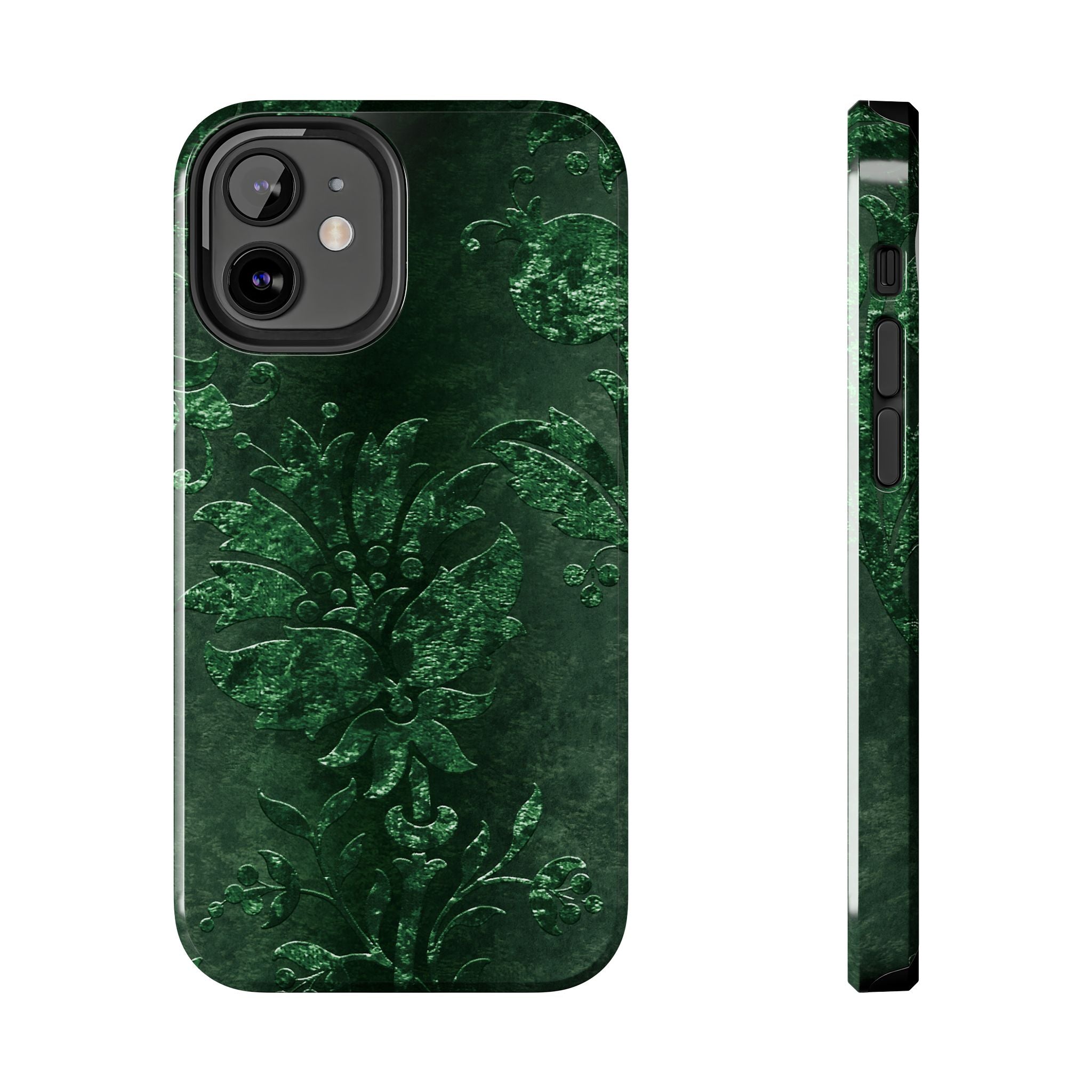embossed-emerald-velvet-tough-iphone-case-protective-iphone-cover-heavy-duty-iphone-case-rugged-phone-case-durable-smartphone