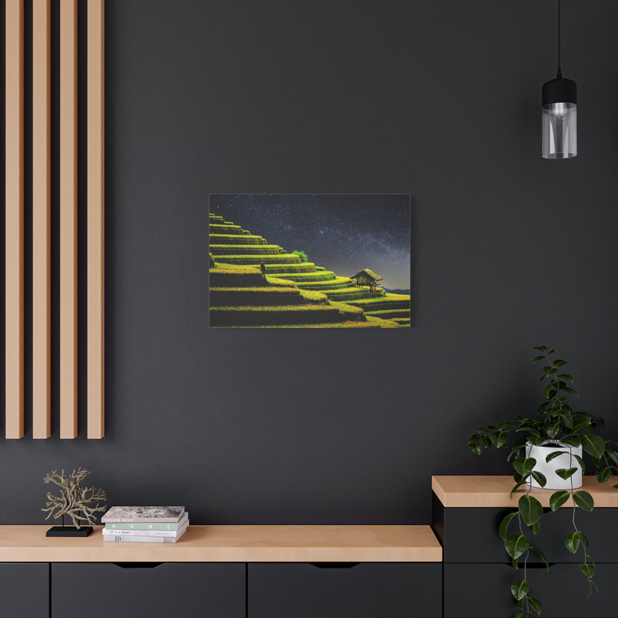 canvas-print-rice-terraces-farming-night-sky-scenery-matte-canvas-stretched-wall-art-home-decor-nature-lover-gift-landscape-a