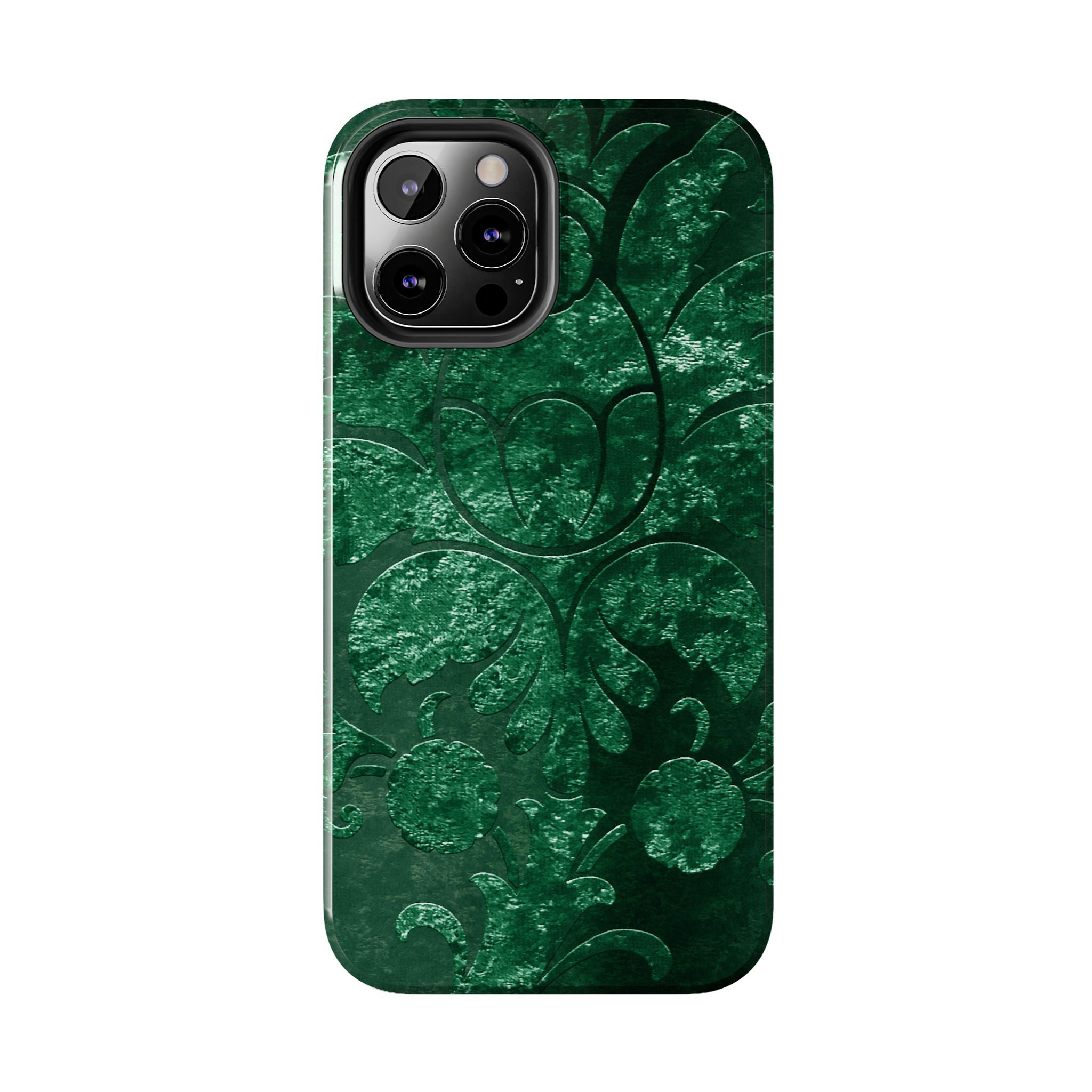 embossed-emerald-velvet-tough-iphone-case-protective-iphone-cover-heavy-duty-iphone-case-rugged-phone-case-durable-smartphone