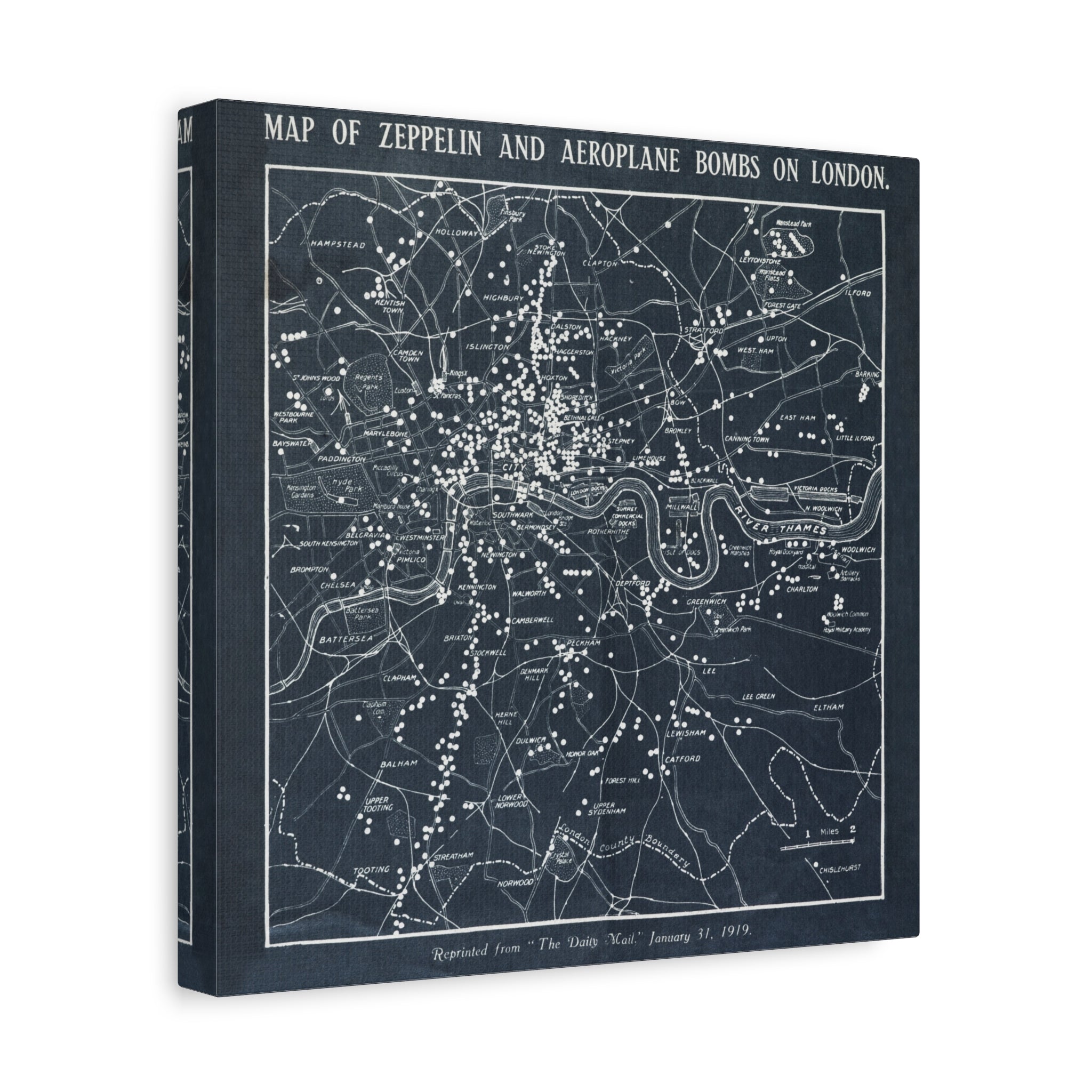 canvas-print-world-war-i-london-map-herbert-green-zeppelin-and-airplane-bombs-wall-art-decor-london-ww1