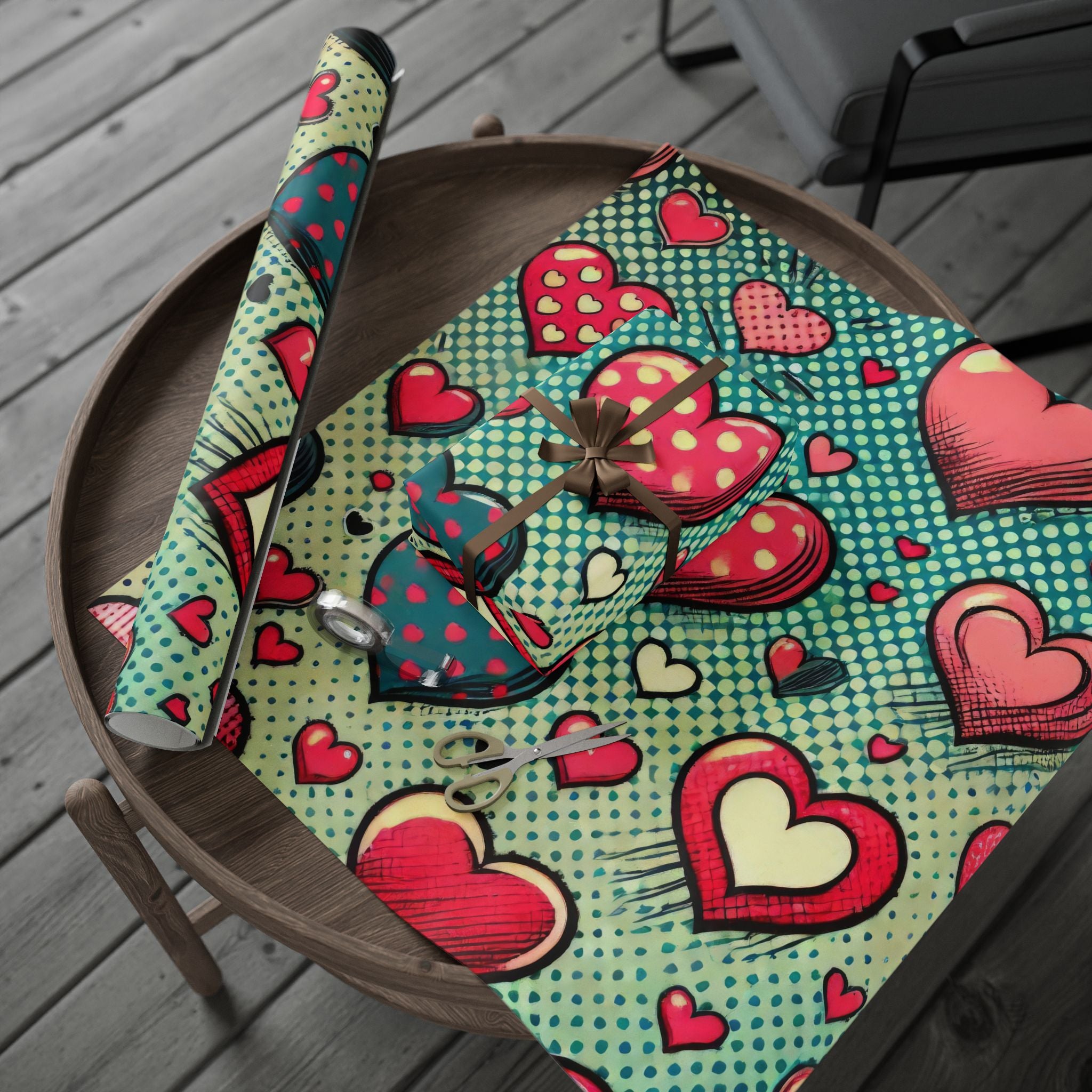 valentines-day-pop-art-gift-wrapping-papers-v-day-gift-wrap-roll-heart-love-pattern-romantic-present-packaging-anniversary-bi