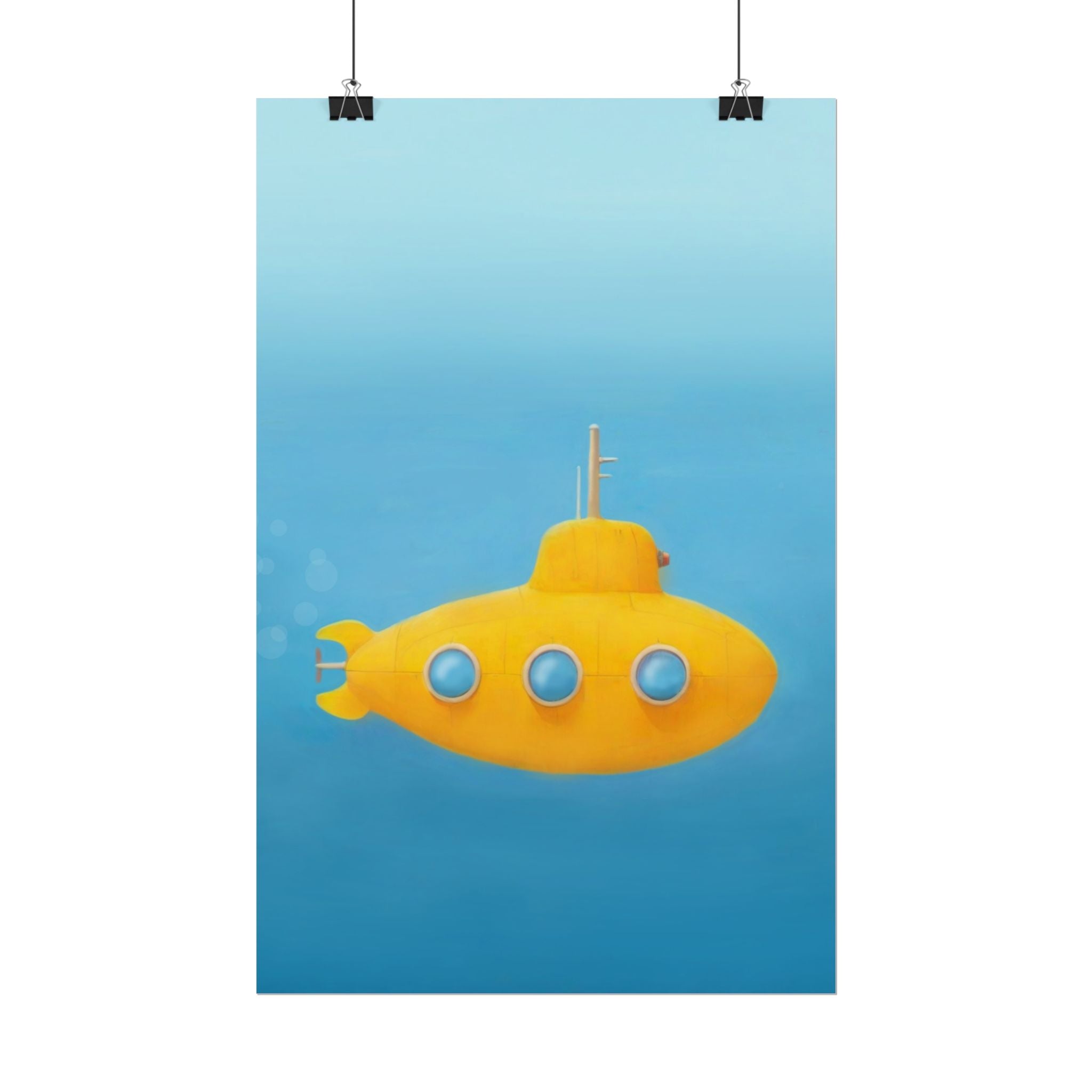 yellow-submarine-nursery-poster-art-fine-art-poster-wall-art-submarine-print-yellow-nursery-decor-gender-neutral-nursery