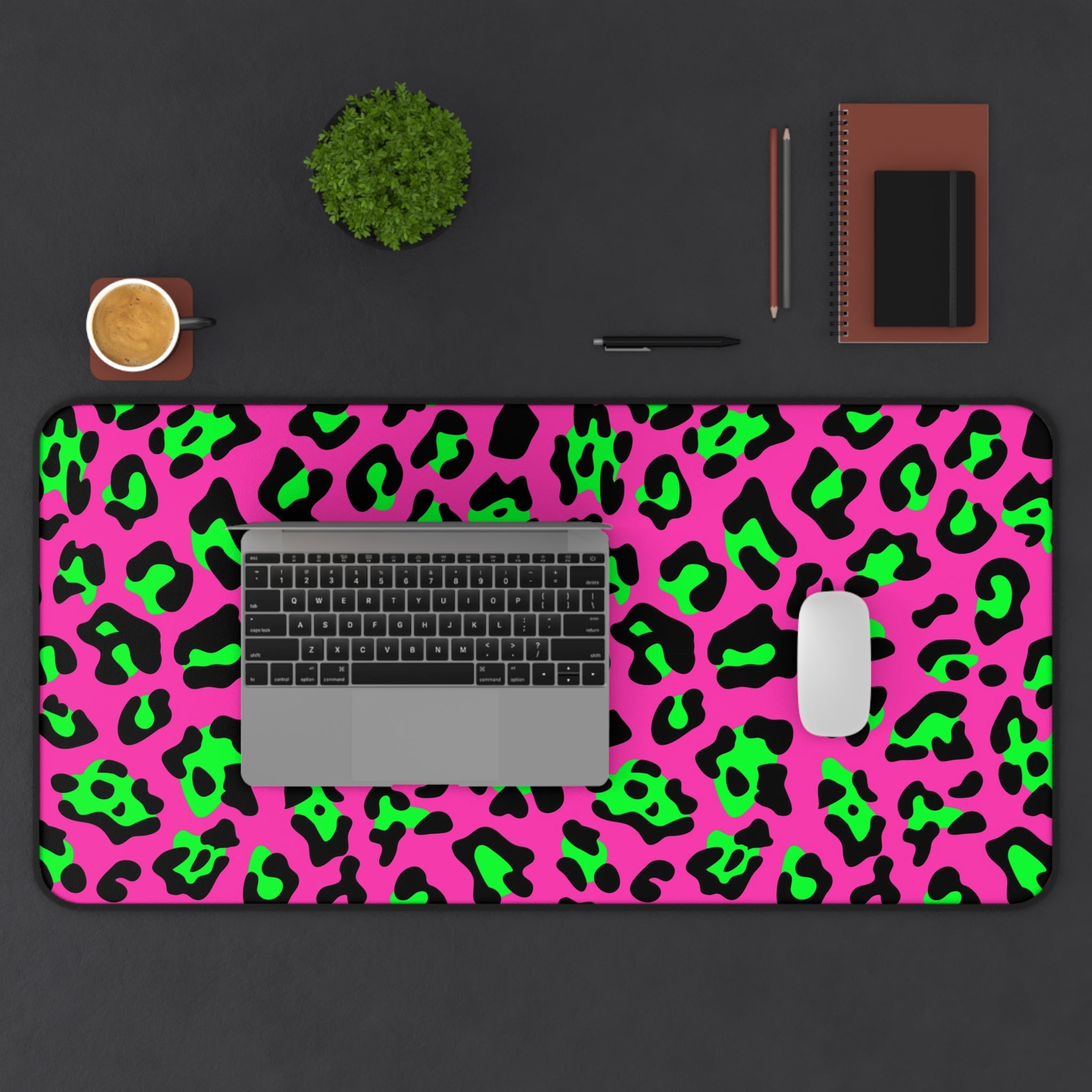 neon-pink-leopard-print-desk-mat-mouse-pad-large-gaming-accessory-large-gaming-desk-pad-mouse-mat