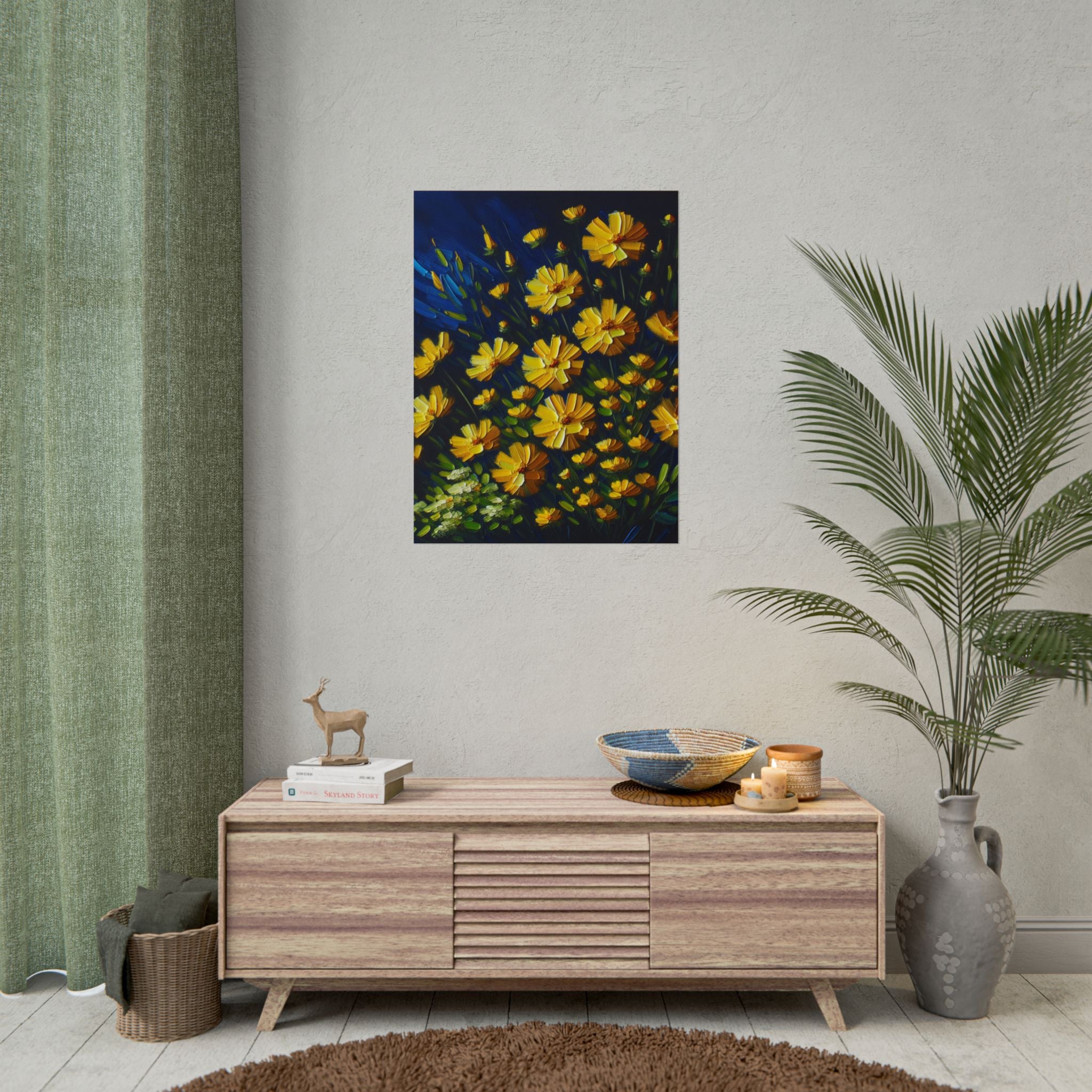 yellow-wildflowers-fine-art-poster-print-impasto-oil-painting-look-poster-wall-art-home-decor-floral-print-gift-for-nature-lo