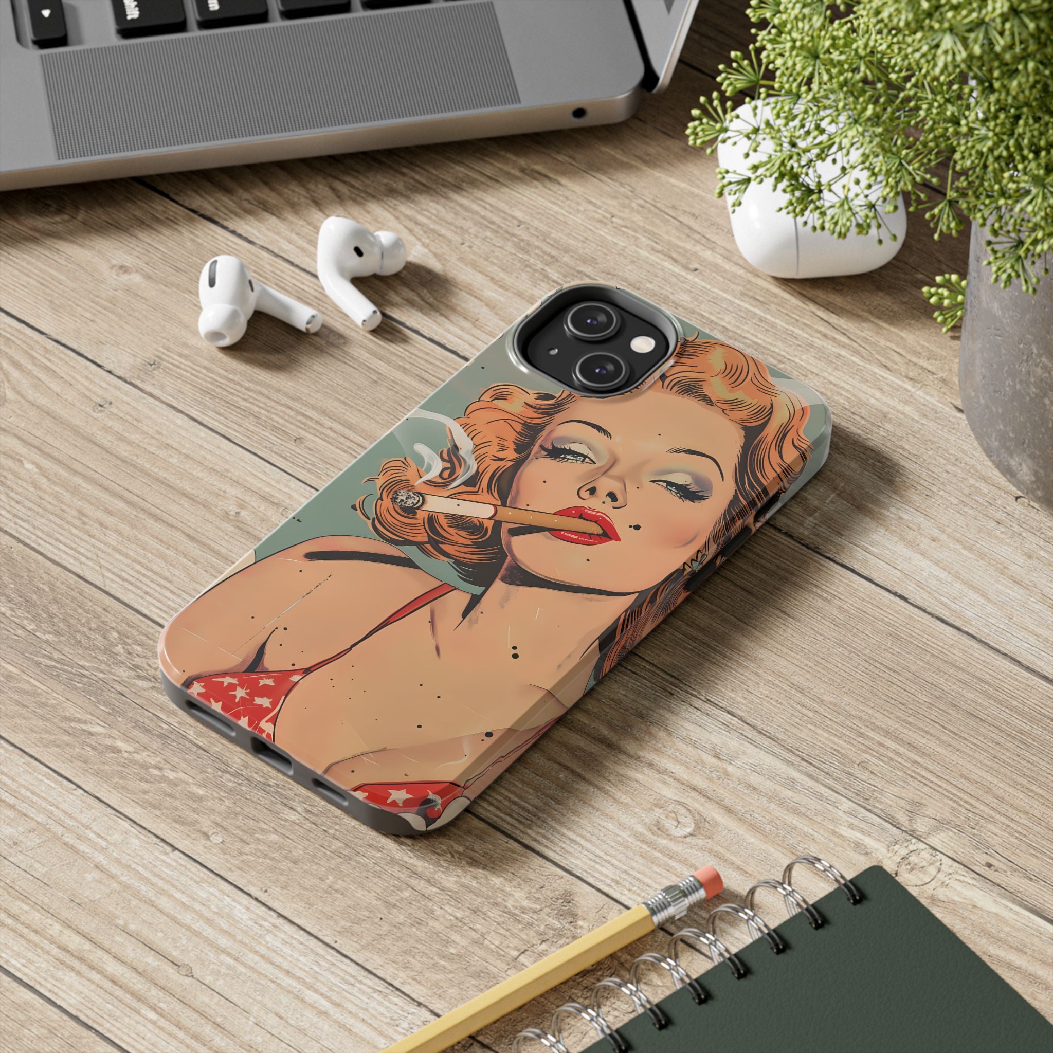 tough-phone-cases-vintage-pin-up-girl-iphone-cover-strong-phone-protector-retro-pinup-design-protective-smartphone-case