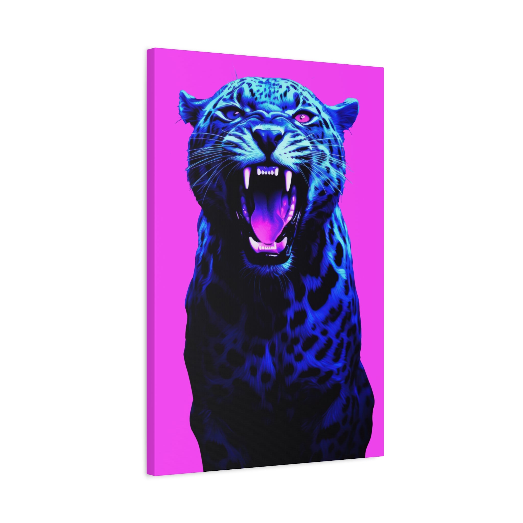 canvas-print-neon-leopard-wall-art-vaporwave-home-decor-stretched-matte-canvas-living-room-decor