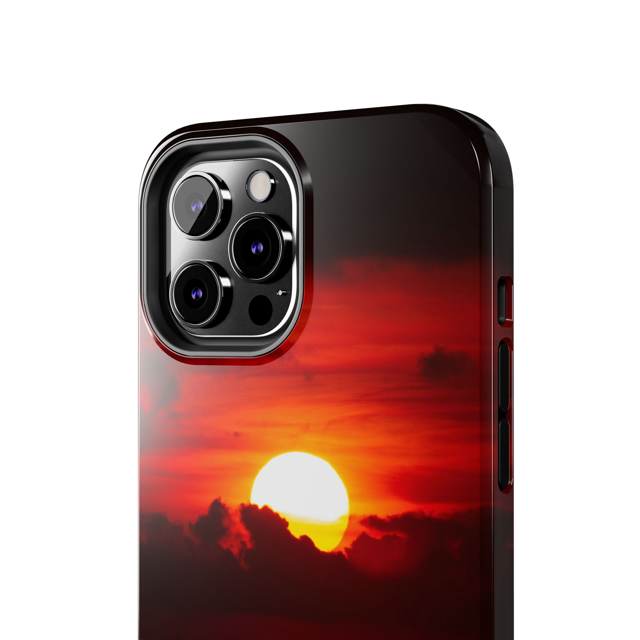 iphone-tough-case-red-sunset-protective-phone-cover-durable-smartphone-case-hard-shell-phone-case-sunset-lover-gift-red-phone