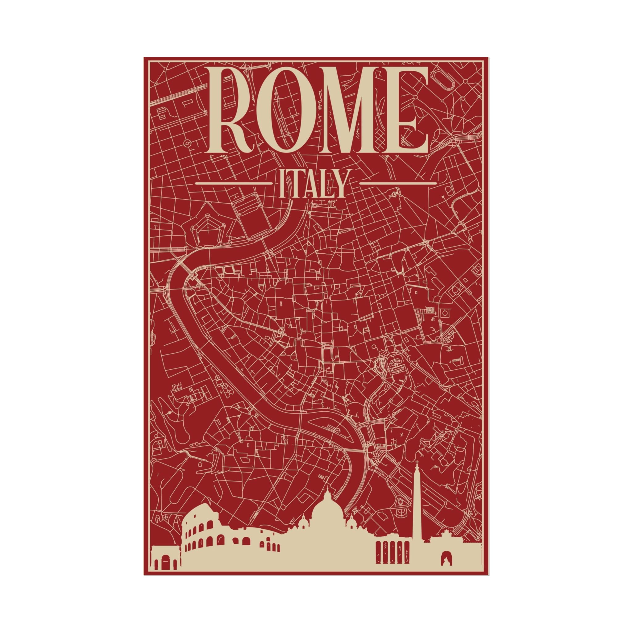 rome-italy-travel-poster-rolled-posters-for-home-decor-wall-art-print-italian-cityscape-wall-hanging