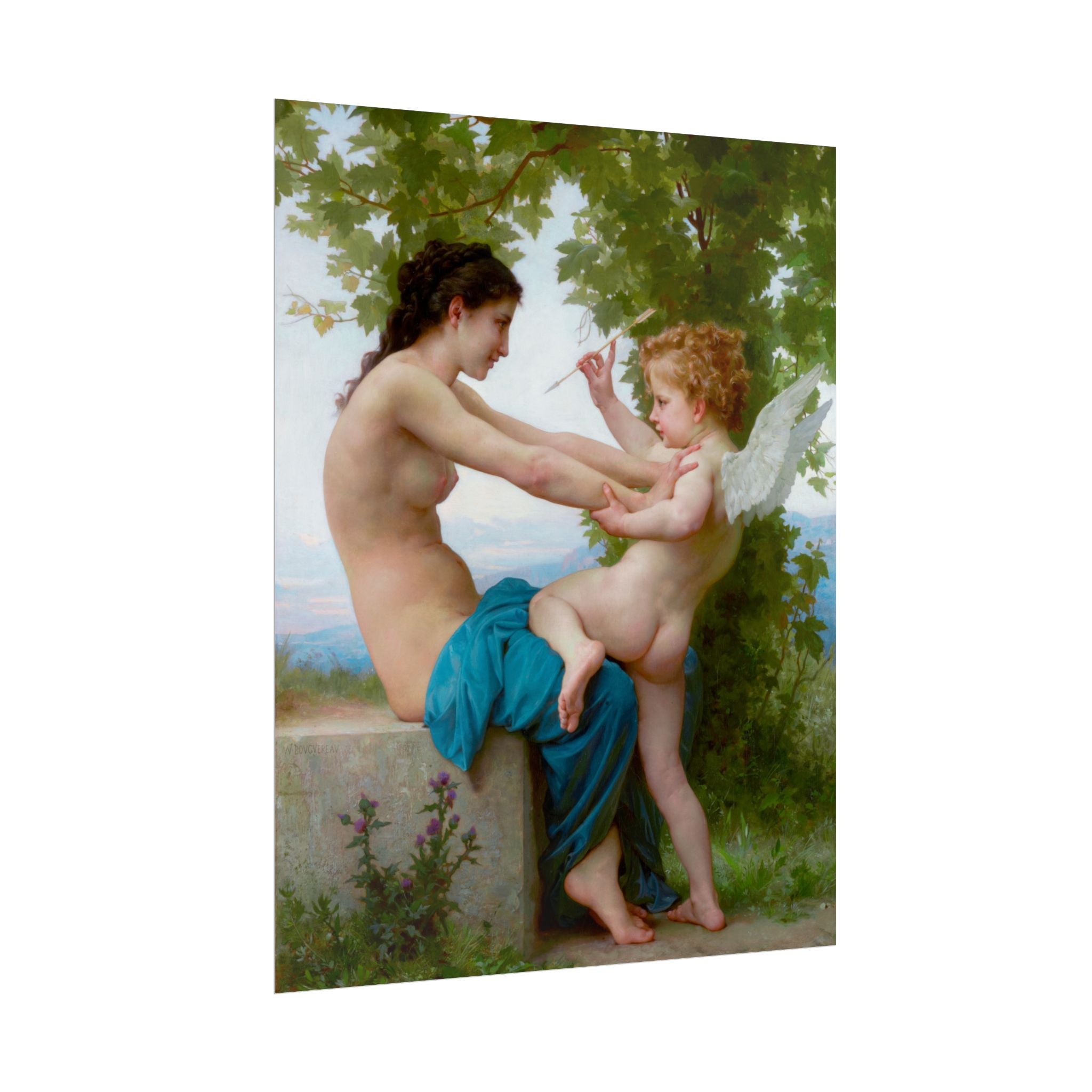 poster-print-girl-defending-herself-against-eros-bouguereau-living-room-decor-love-wall-art-eros-poster-art-romantic-painting