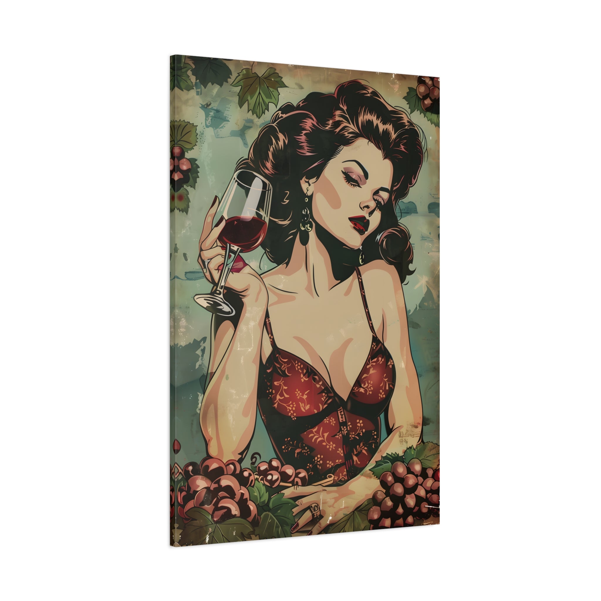 vintage-pin-up-girl-canvas-print-vine-canvas-wall-art-retro-pinup-poster-pin-up-illustration-home-decor-wall-hanging-vintage-