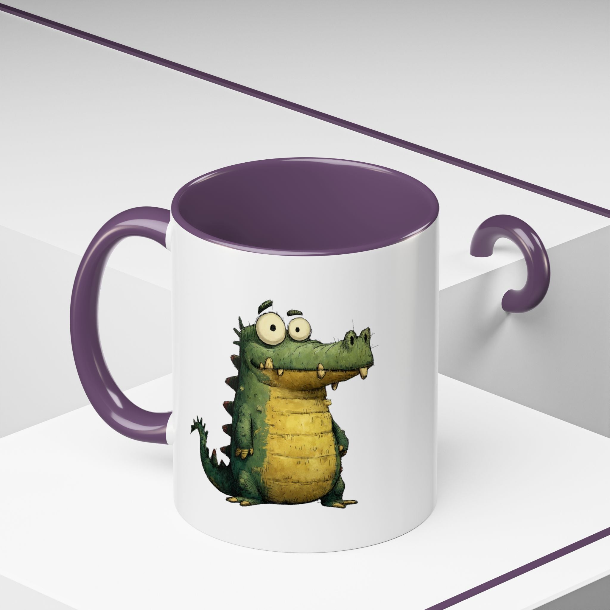 Funny Alligator Accent Coffee Mug | Cute Animal Mug for Nature Lovers, Ideal Gift for Birthdays, Holidays, Home Decor