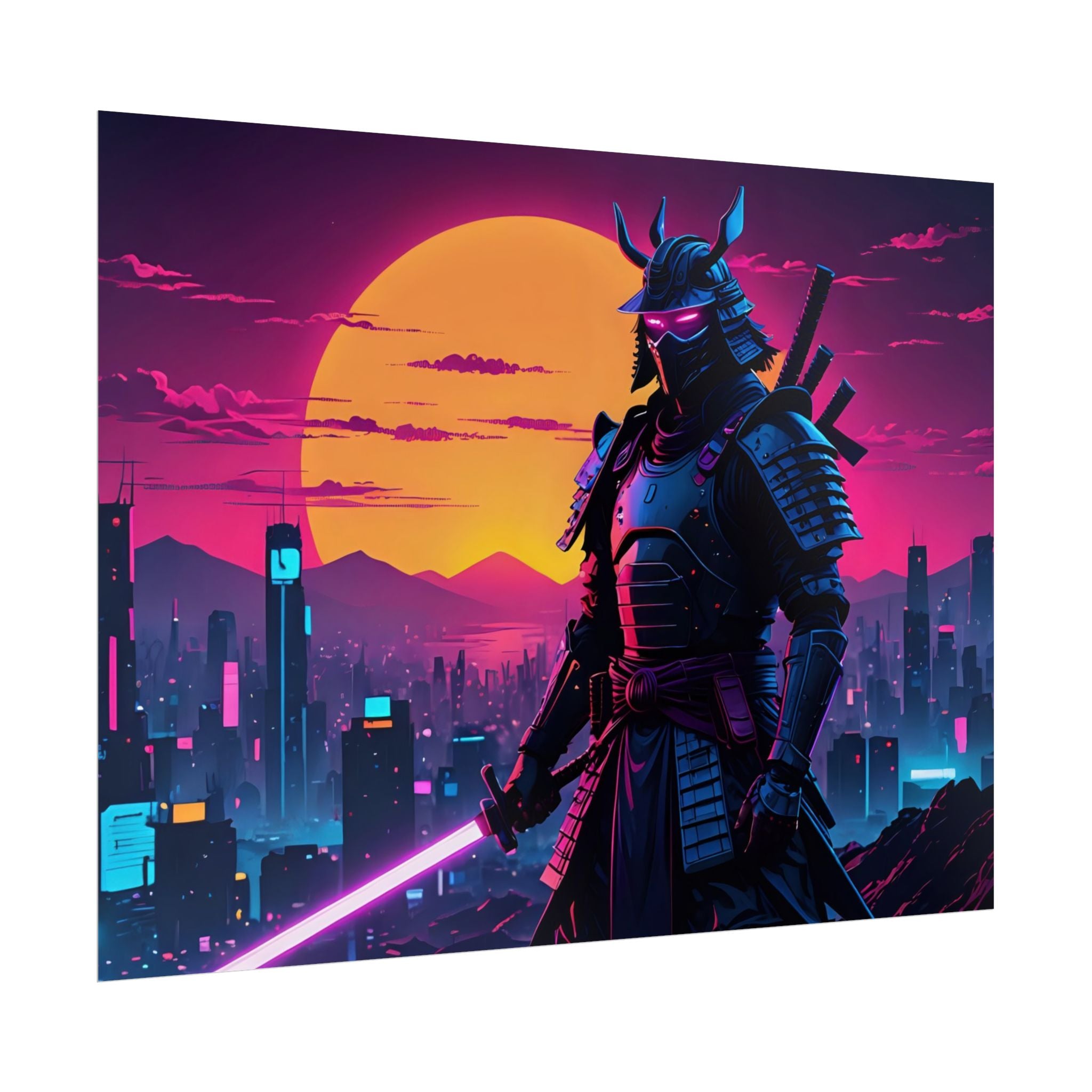 samurai-retrowave-poster-print-synthawave-wall-art-poster-gift-for-anime-fans-home-decor-japanese-art-retro-aesthetic-lightsa
