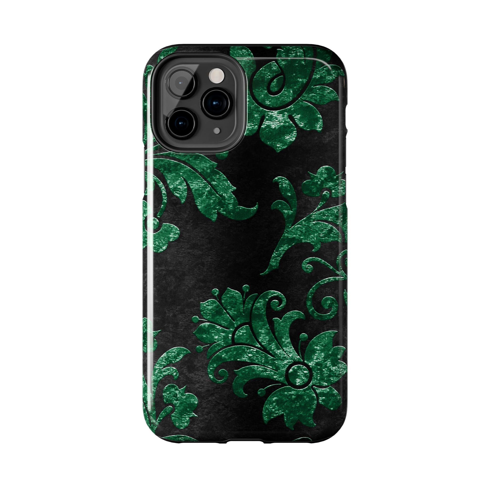 embossed-emerald-velvet-tough-iphone-case-protective-iphone-cover-heavy-duty-iphone-case-rugged-phone-case-durable-smartphone