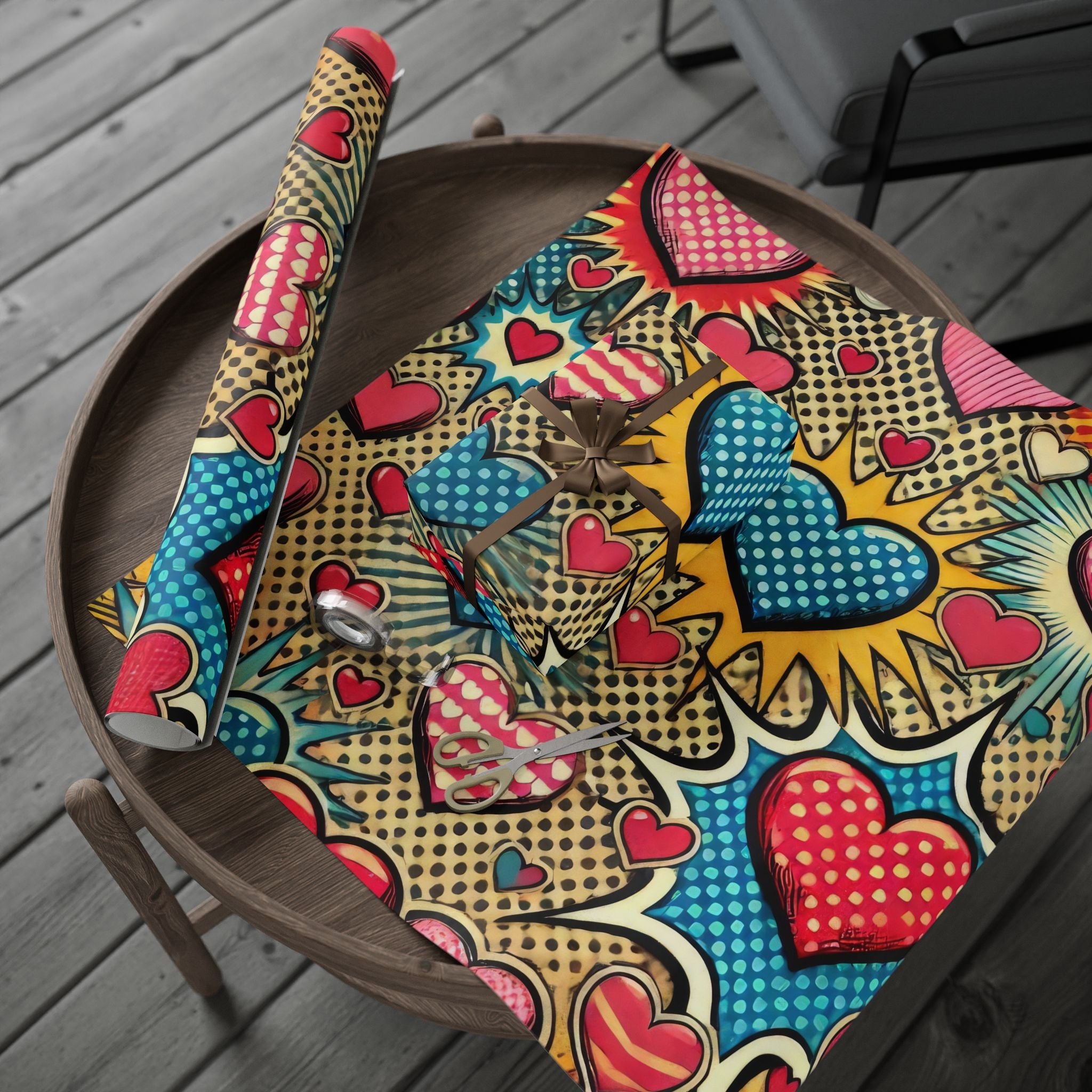 valentines-day-pop-art-gift-wrapping-papers-v-day-gift-wrap-roll-heart-love-pattern-romantic-present-packaging-anniversary-bi