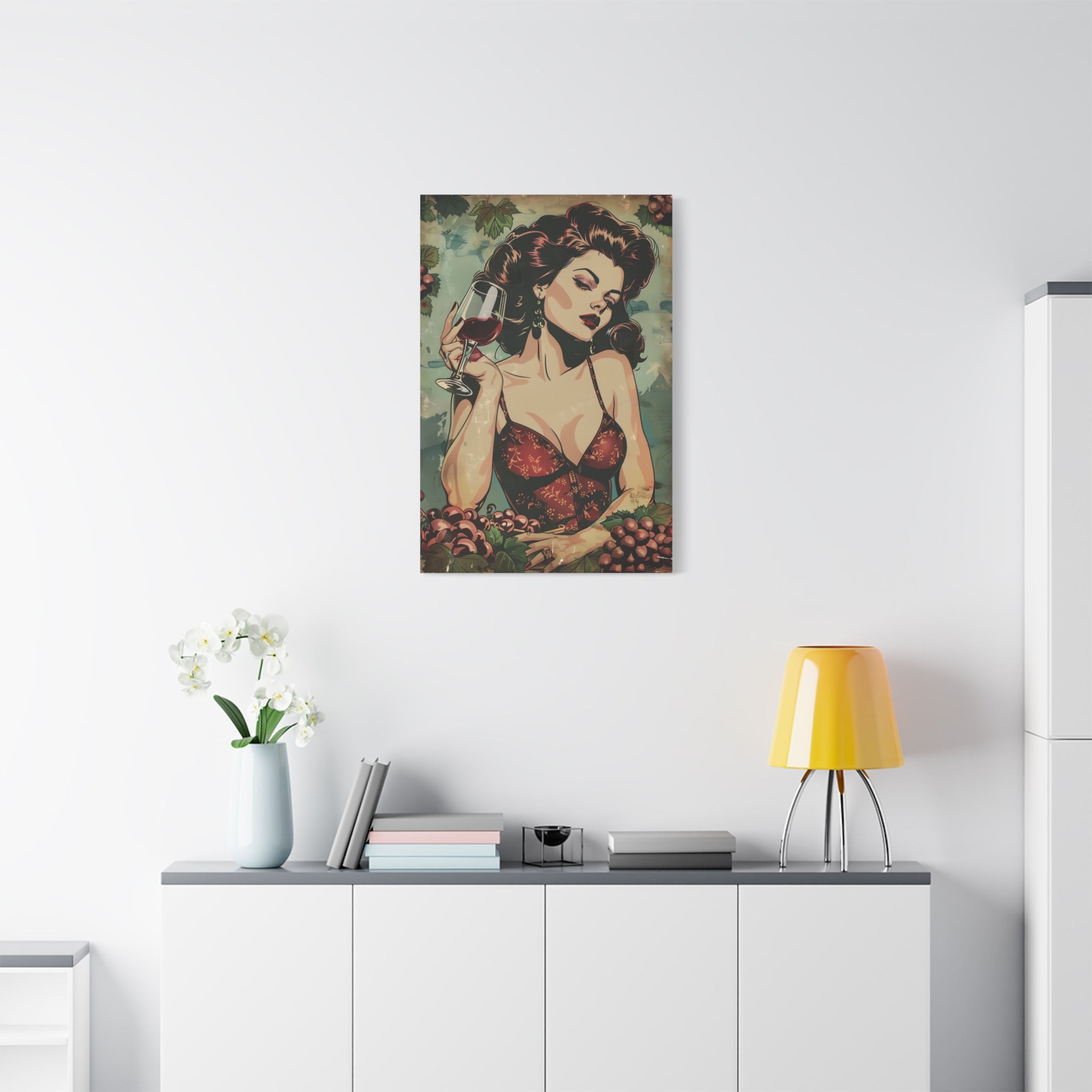 vintage-pin-up-girl-canvas-print-vine-canvas-wall-art-retro-pinup-poster-pin-up-illustration-home-decor-wall-hanging-vintage-