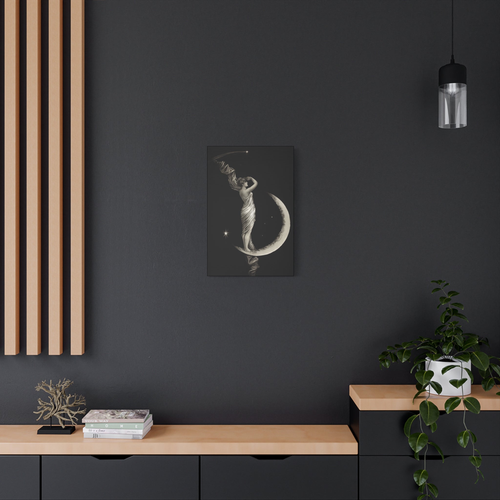 canvas-print-the-universal-favorite-1889-by-geo-h-walker-black-and-white-retro-art-moon-decor-comet-art-matte-canvas