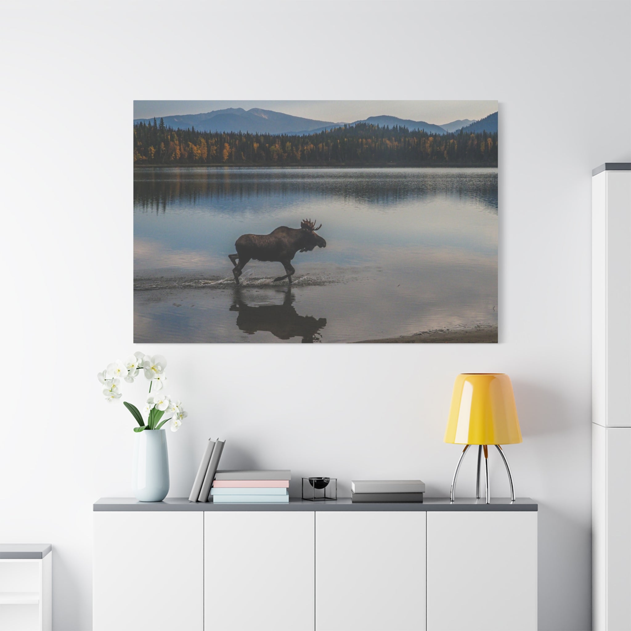canvas-art-print-rustic-moose-wall-decor-cabin-lodge-wildlife-painting-nature-home-decor-wilderness-animal-poster-farmhouse-w