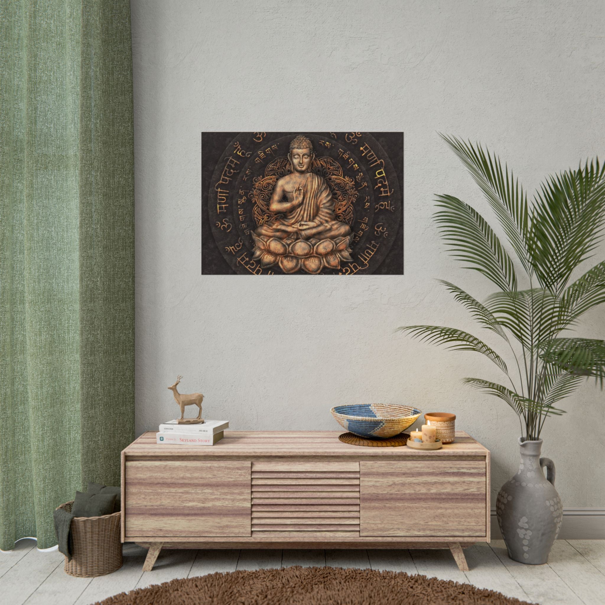 bronz-buddha-poster-print-wall-art-decor-zen-meditation-poster-serene-home-decor-spiritual-art-print-mindfulness-artwork