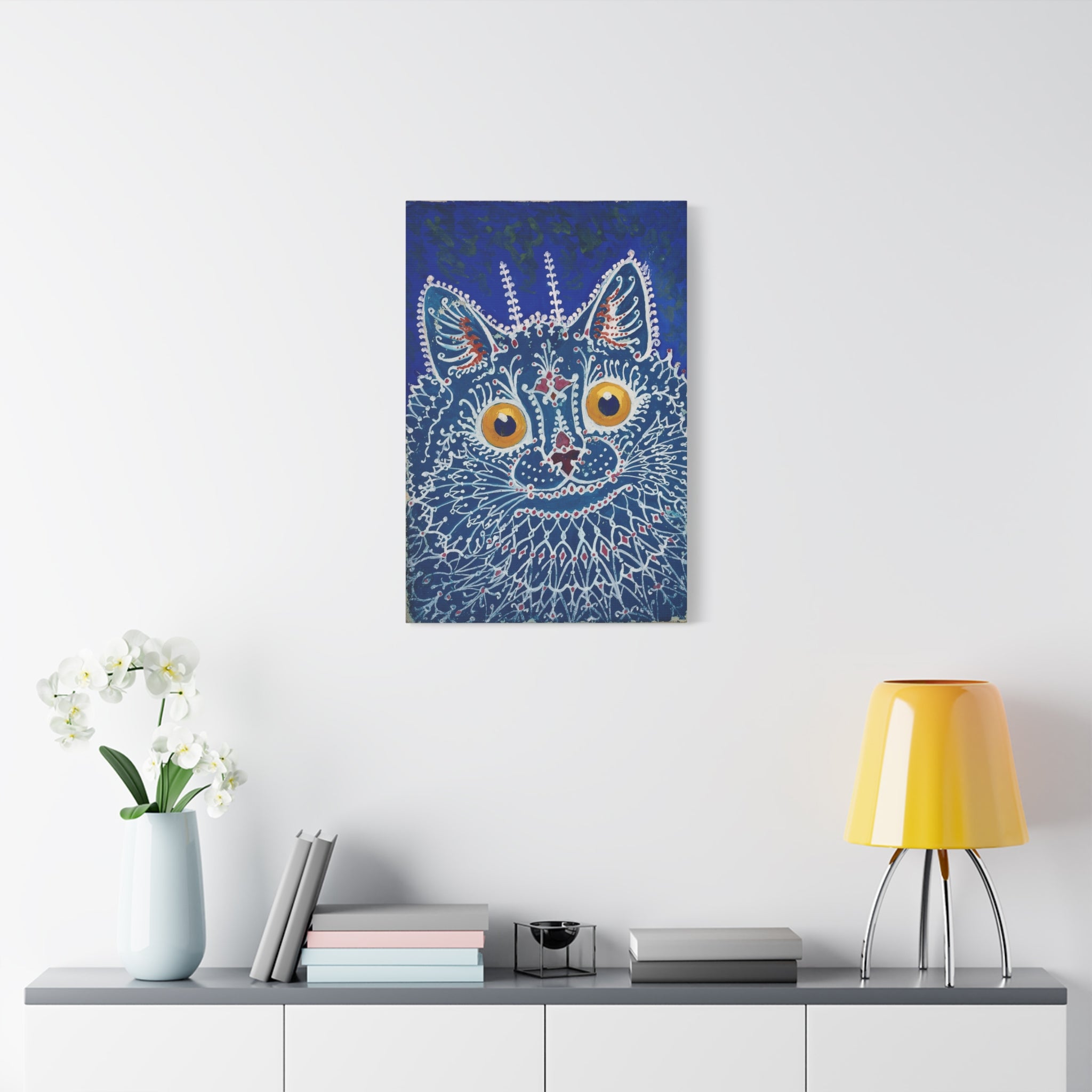 canvas-print-louis-wain-cat-gothic-style-gouache-art-large-wall-decor-matte-stretched-home-office-decoration-unique-cat-print