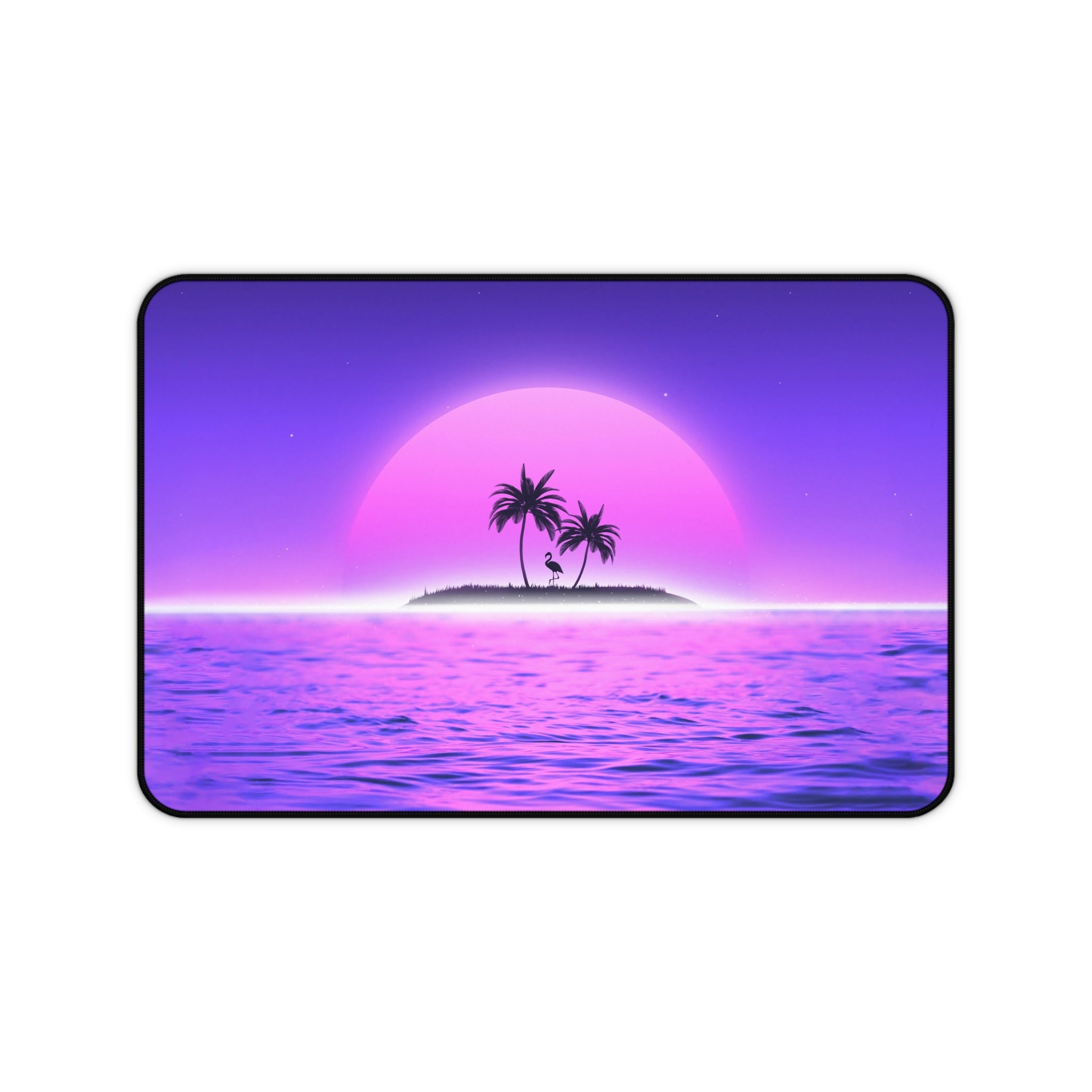 vibrant-vaporwave-mouse-pad-summer-palm-tree-retrowave-delorean-desk-mat-neon-synthwave-desk-pad-vaporwave-sun-and-mountains-