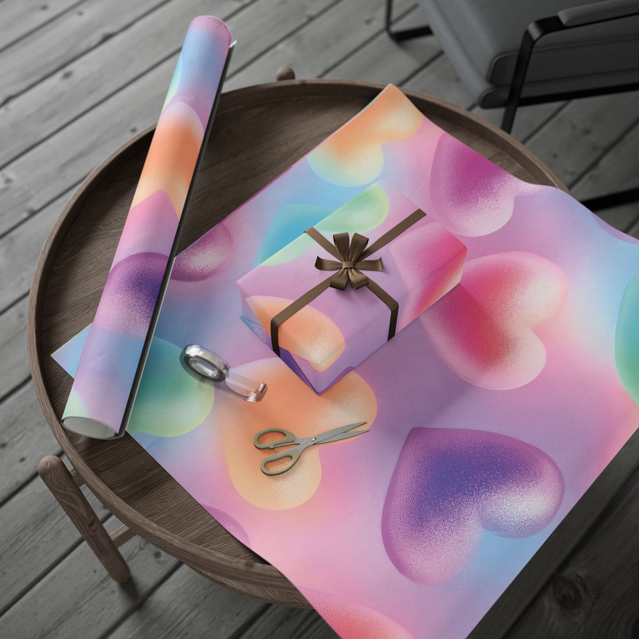 heart-gift-wrapping-papers-pink-glittery-gift-wrap-roll-for-birthdays-weddings-christmas-party-supplies-crafting-diy-projects