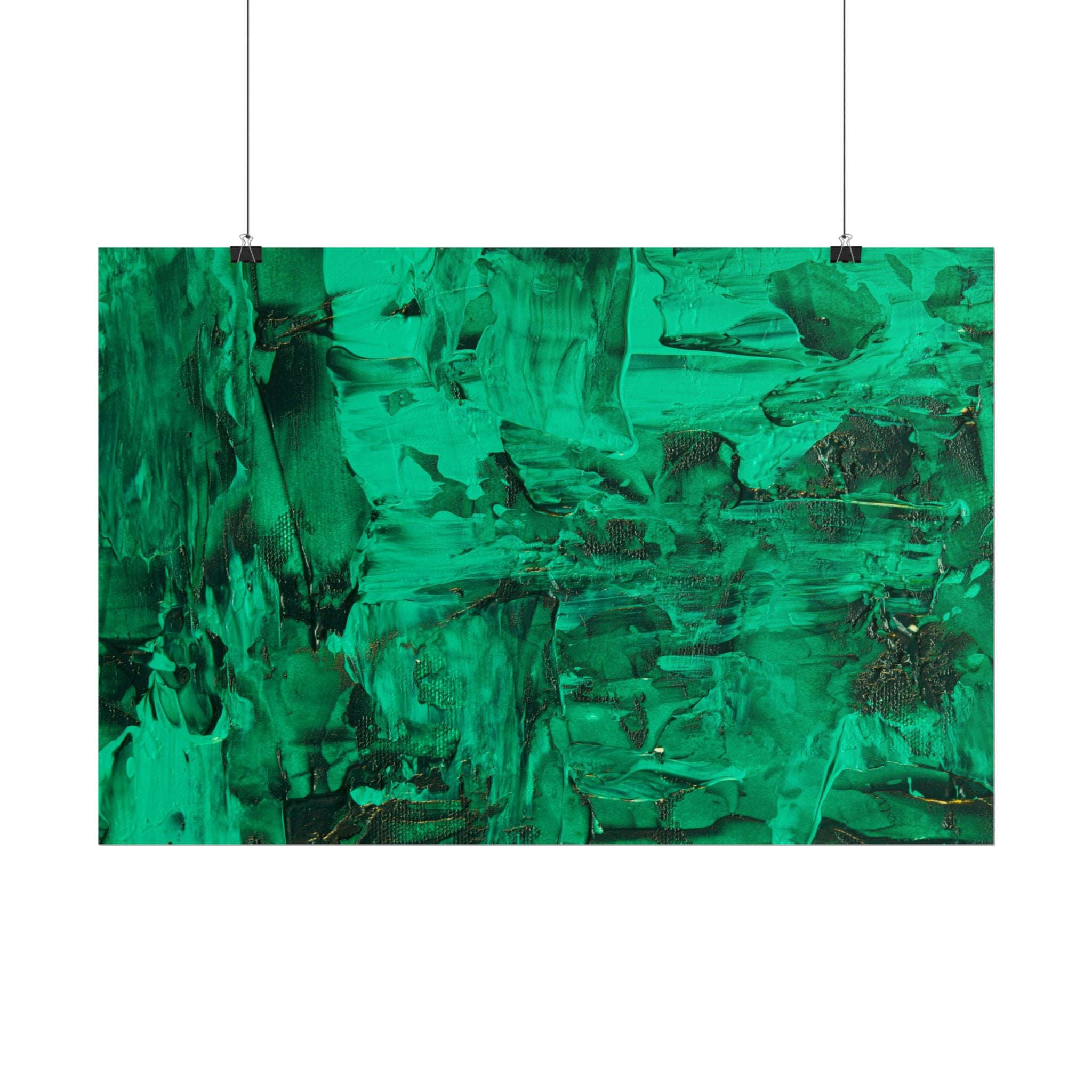 Abstract Green Poster Wall Art, Home Decor, Office Decor, Green Canvas Bedroom, Green Poster Print, Modern Art, Green Wall Decor