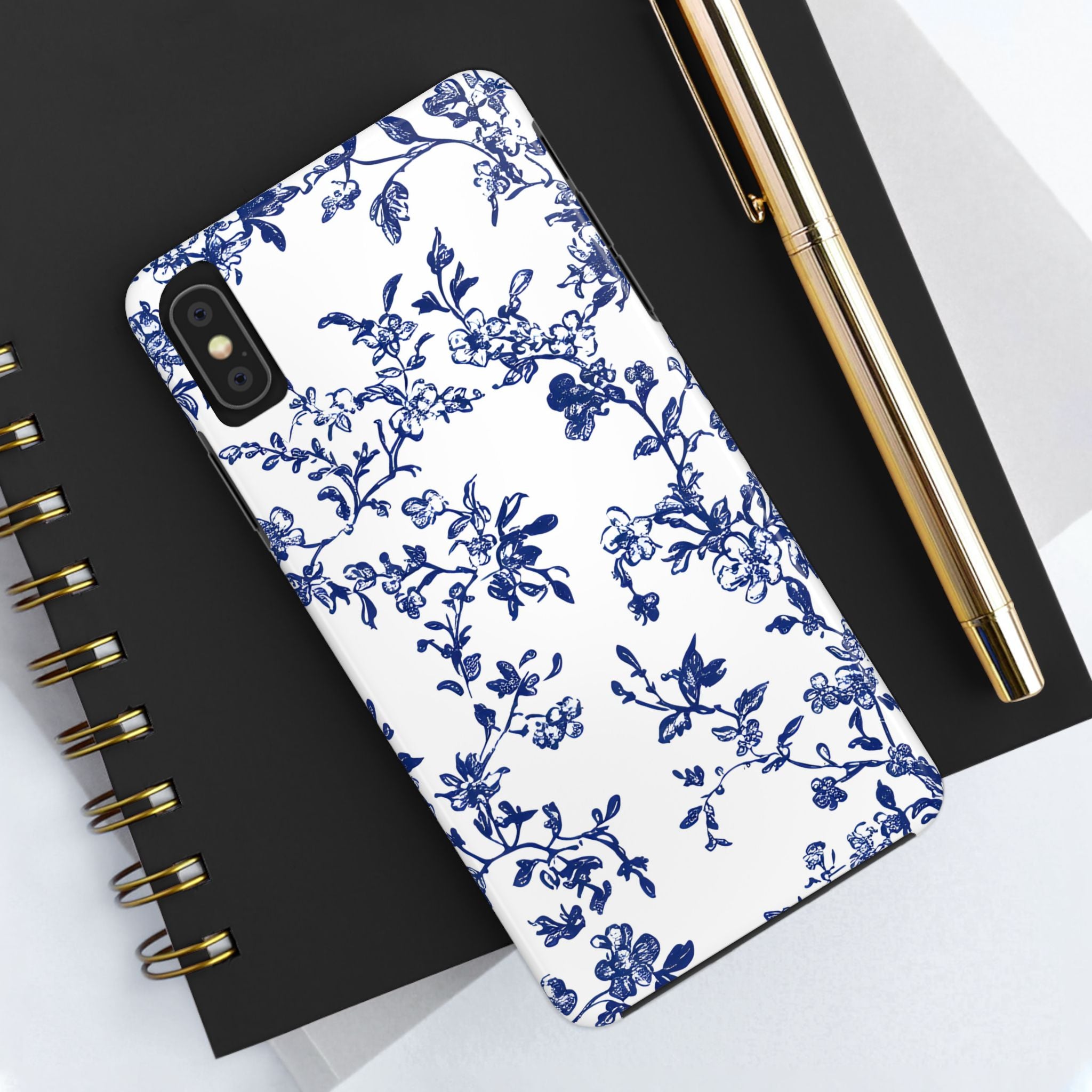 french-toile-floral-tough-iphone-case-blue-iphone-cover-protective-iphone-case-hard-shell-iphone-case-vintage-design-iphone-c