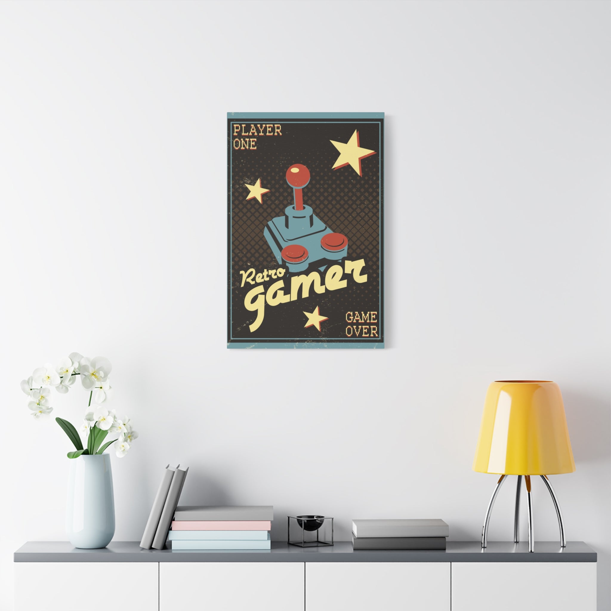 canvas-wall-art-retro-gamer-home-decor-game-over-matte-canvas-print-gaming-wall-decor-video-game-art-gamer-gift-vintage-art