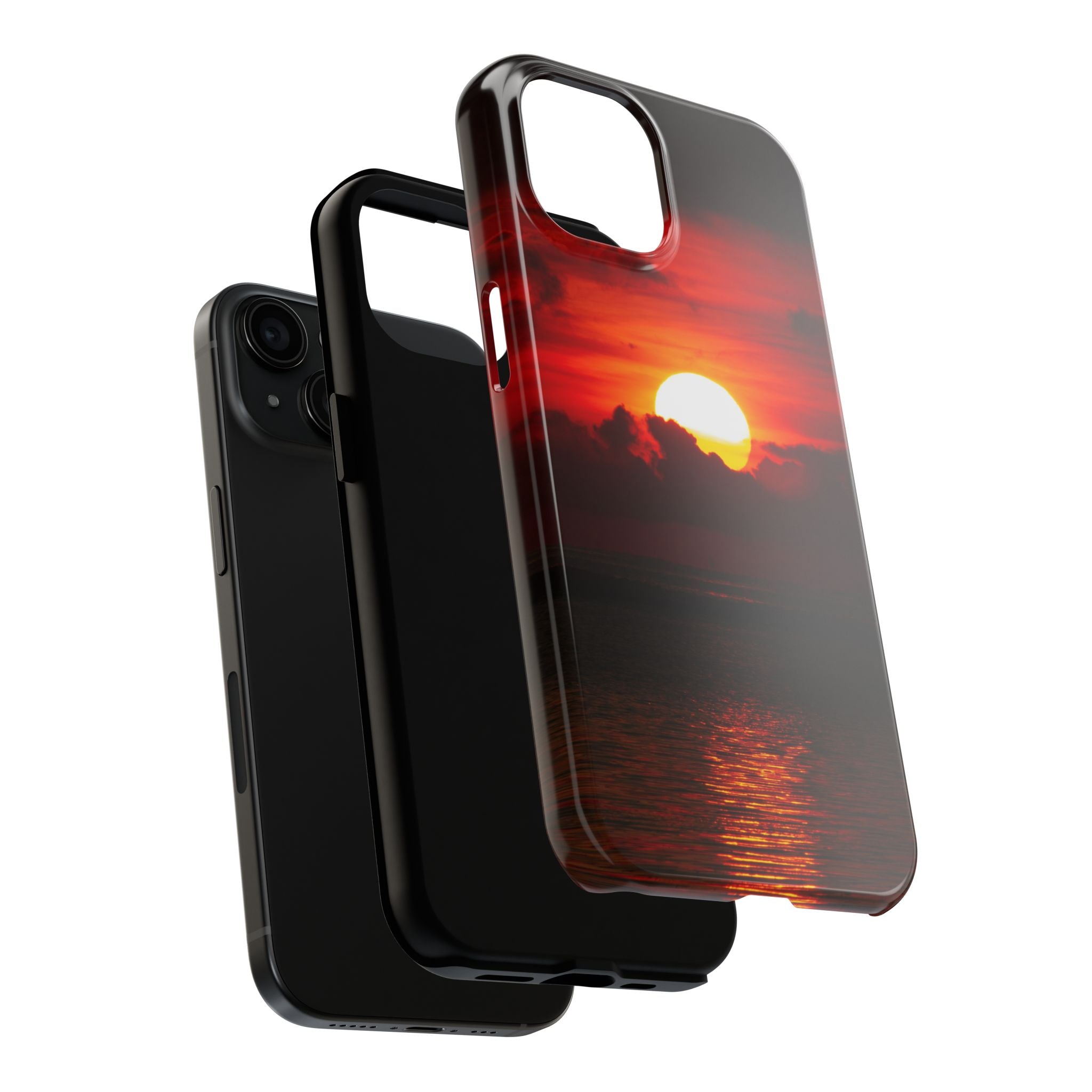iphone-tough-case-red-sunset-protective-phone-cover-durable-smartphone-case-hard-shell-phone-case-sunset-lover-gift-red-phone