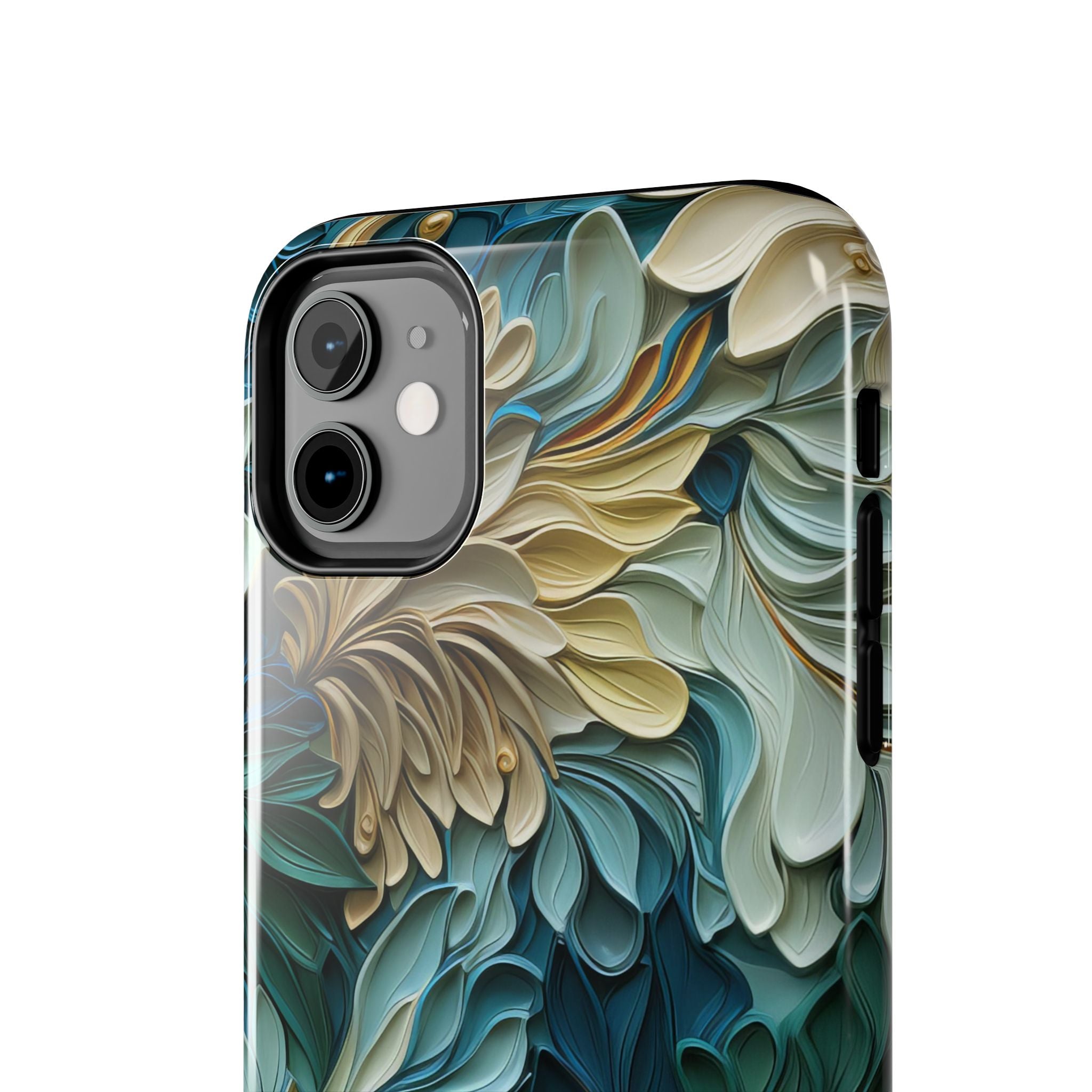 textured-art-nouveau-floral-tough-phone-case-cottagecore-iphone-case-unique-floral-phone-cover-vintage-style-iphone-case-prot