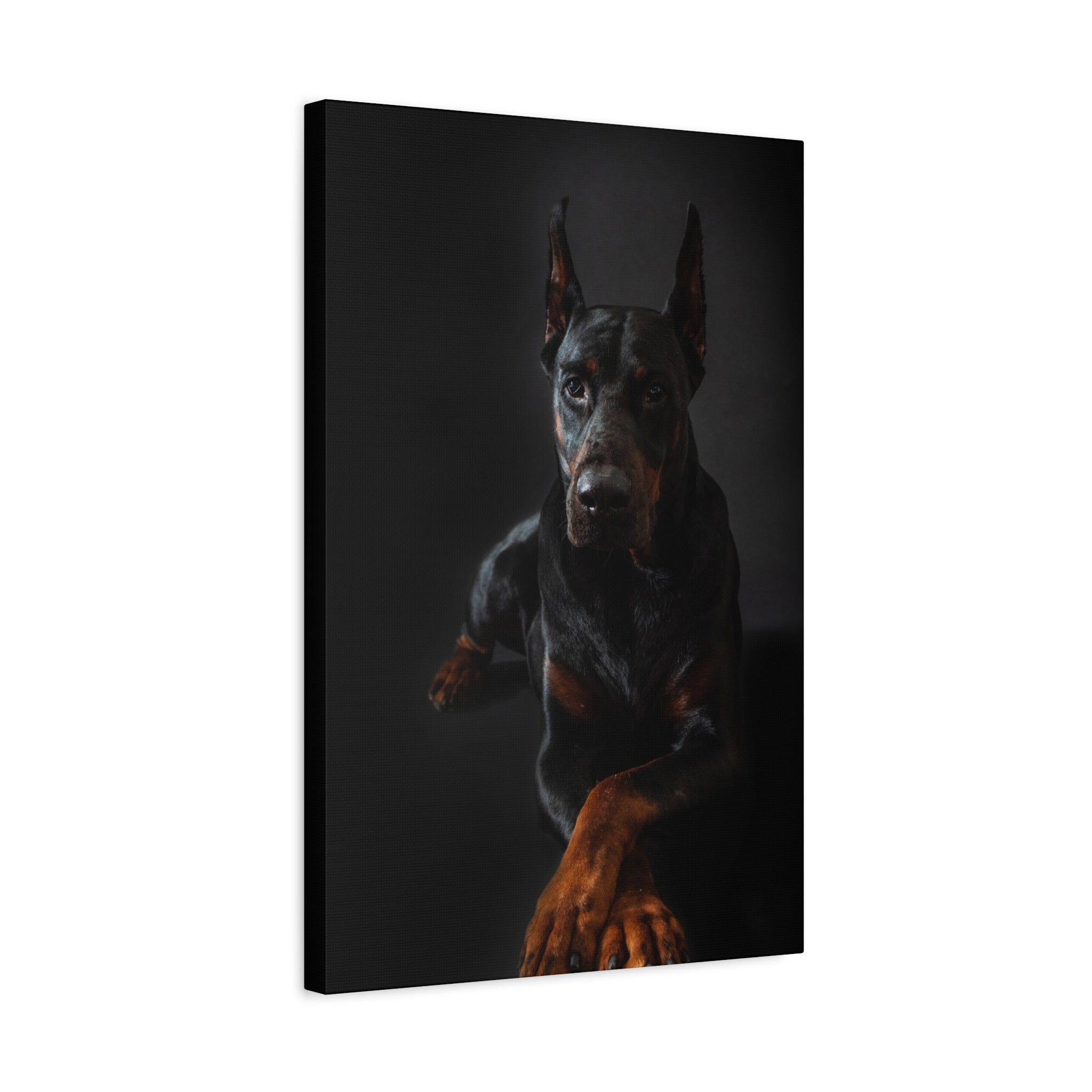 canvas-print-doberman-dog-wall-art-home-decor-office-decor-stretched-matte-canvas-1-25-gift-for-dog-lovers-animal-artwork-pet