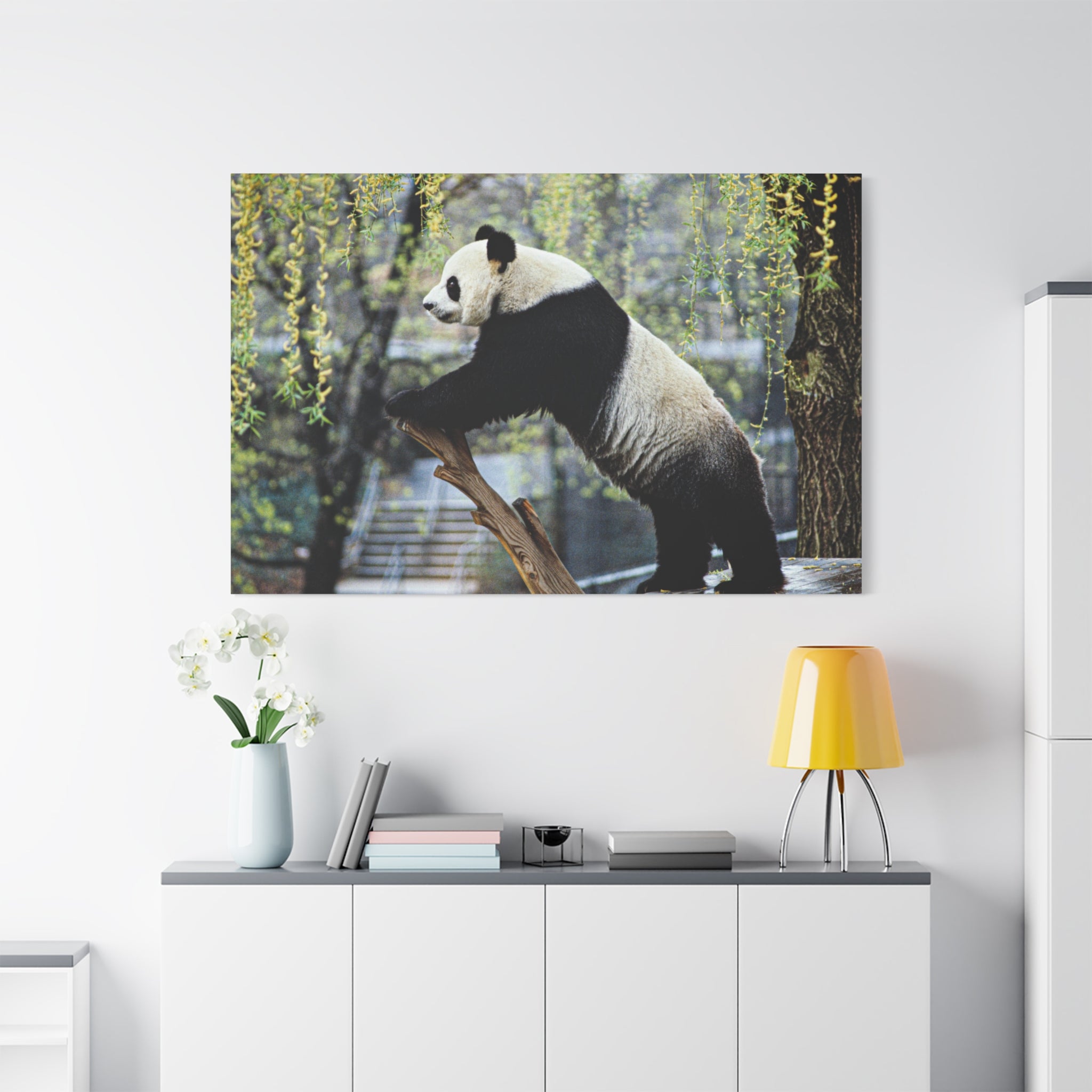 canvas-wall-art-cute-panda-wall-decor-nature-home-decor-panda-gift-panda-canvas-print-stretched-matte-canvas
