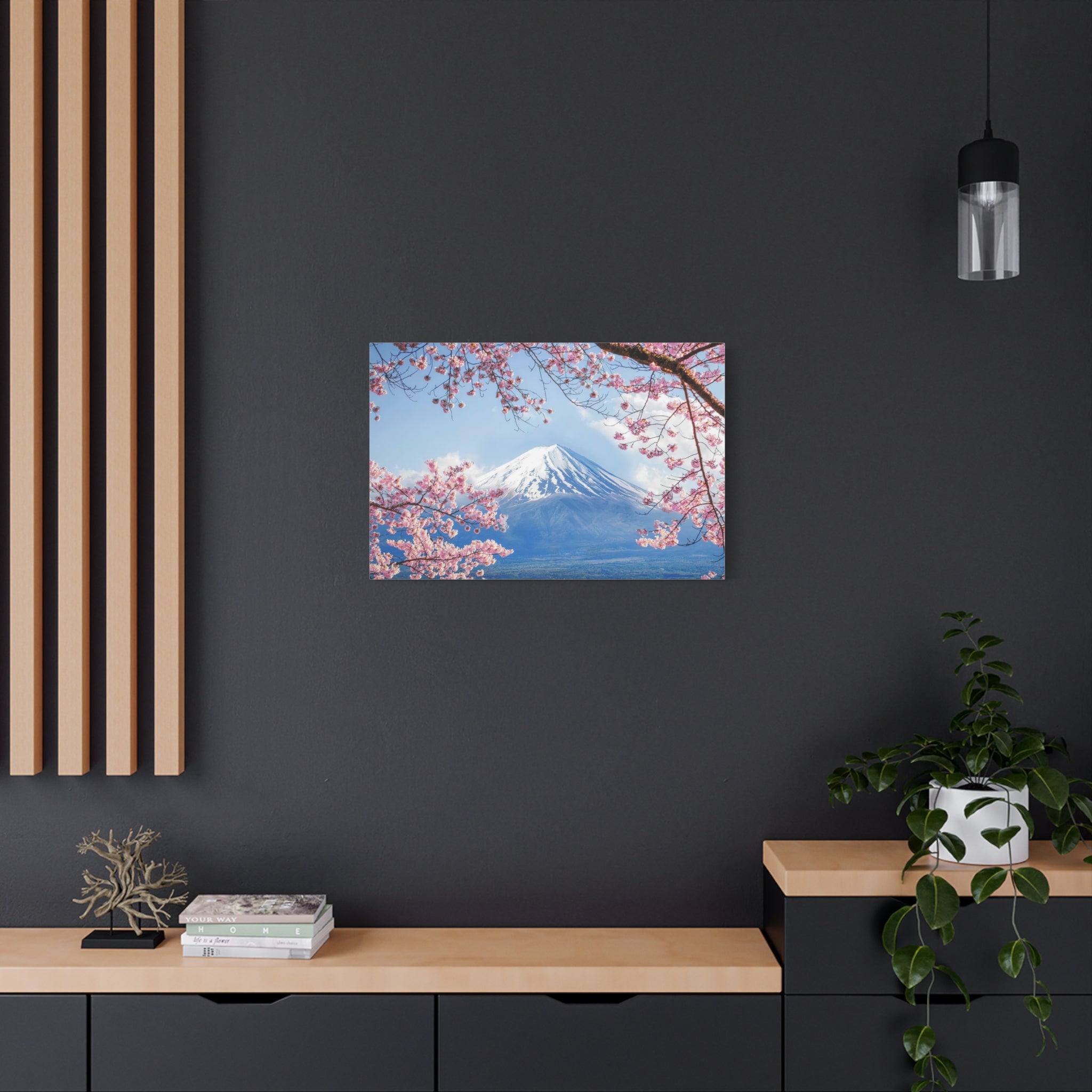 canvas-print-mount-fuji-cherry-blossom-wall-art-scenery-winter-sakura-flower-decor-stretched-matte-japanese-landscape-home-de