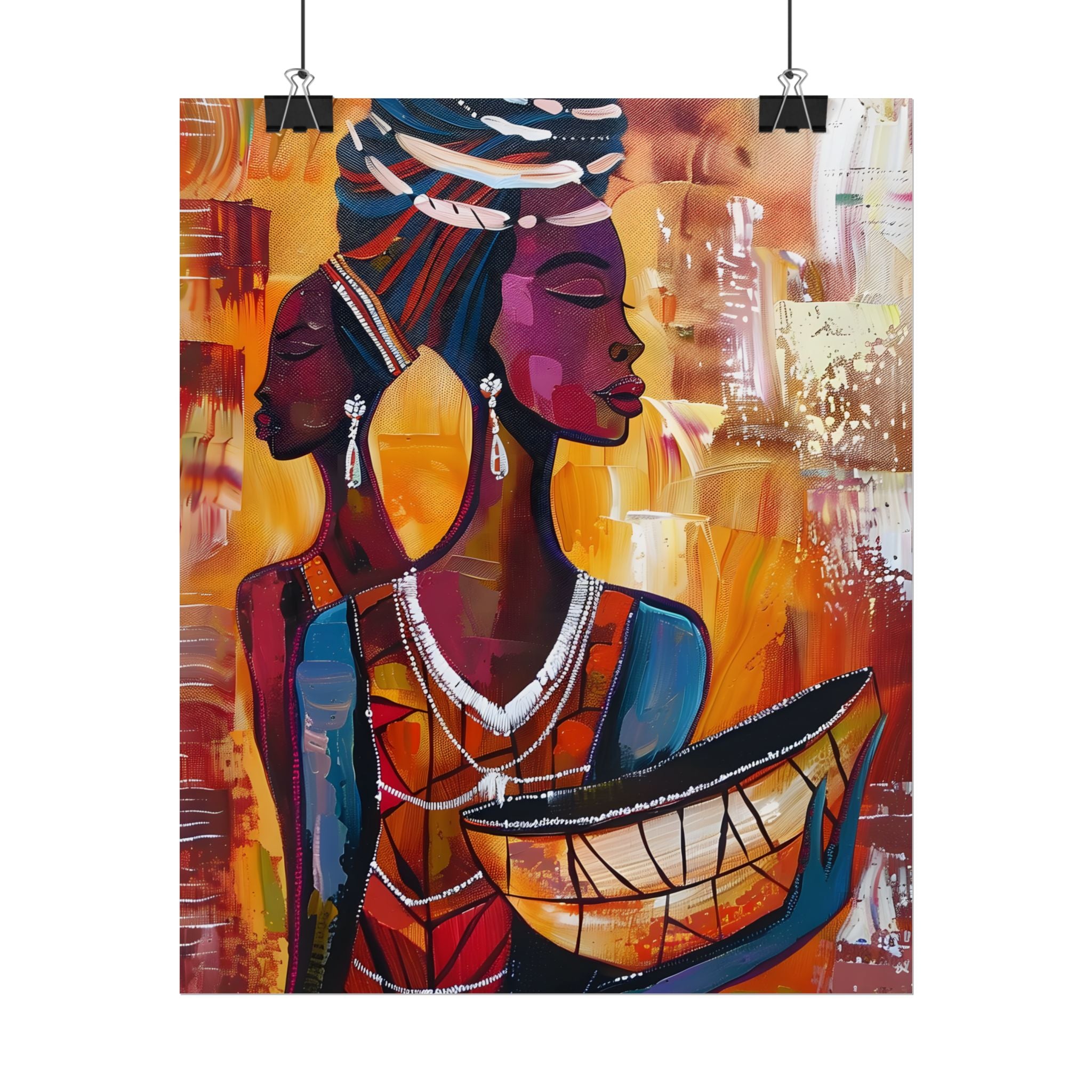 traditional-african-woman-poster-print-african-portrait-afrocentric-home-wall-decor-tribal-art-african-american-art-ethnic-wa