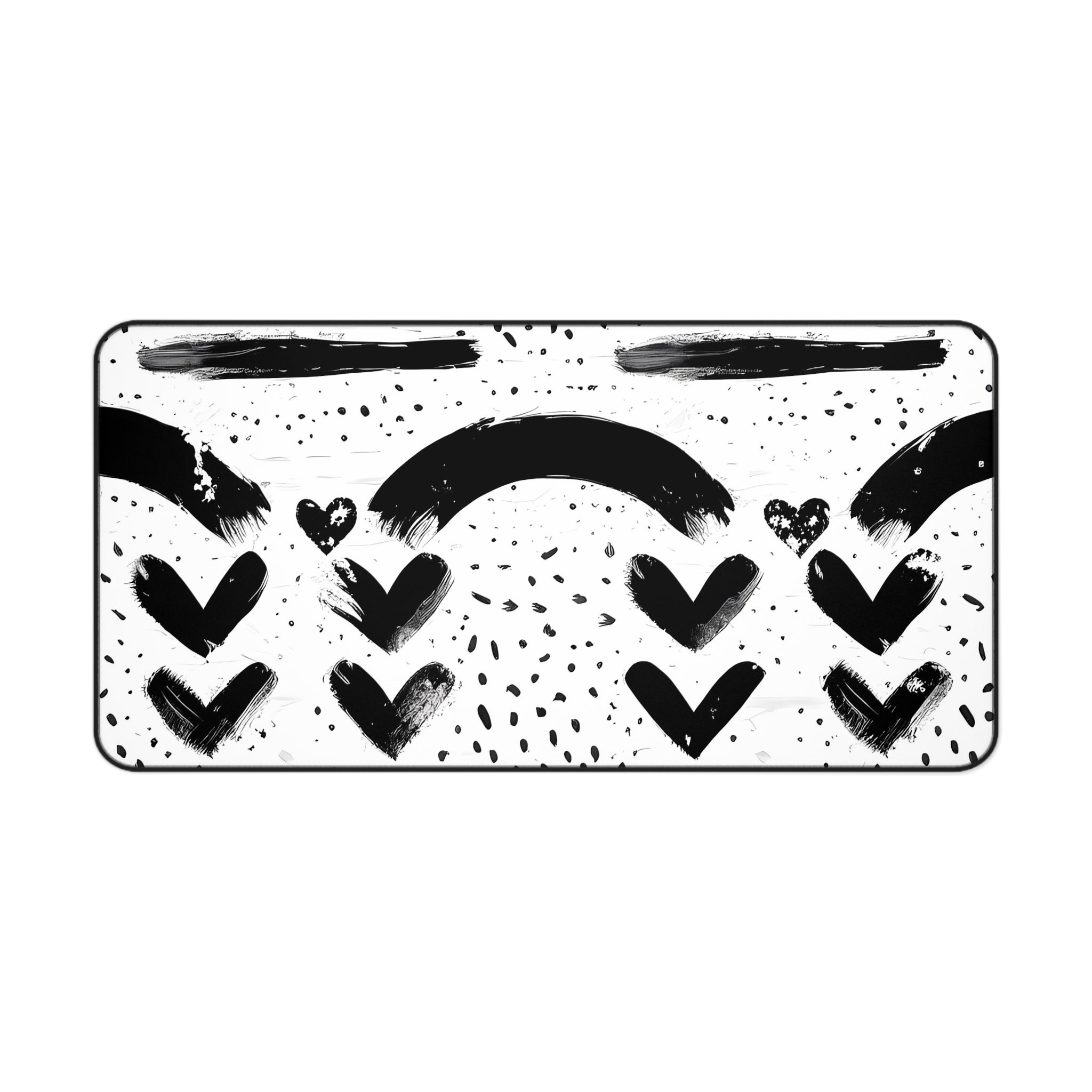 monochrome-mouse-pad-black-and-white-face-desk-mat-sleek-black-and-white-desk-pad-modern-minimalist-mouse-pad