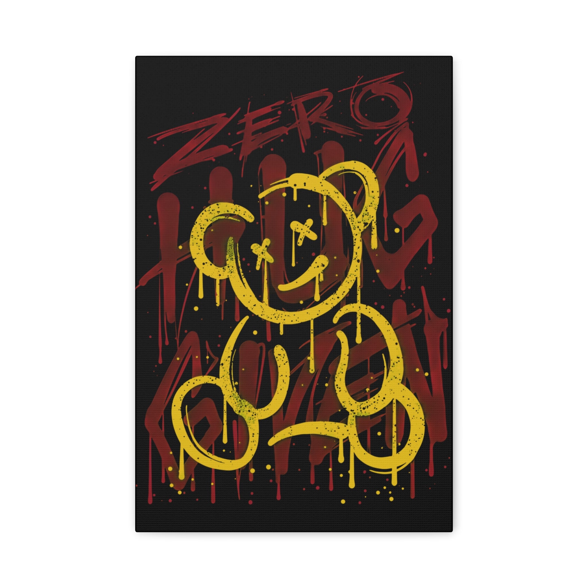 canvas-art-zero-hug-given-teddy-bear-print-graffiti-wall-art-fun-wall-art-moody-wall-art-canvas-print-canvas-wall-decor
